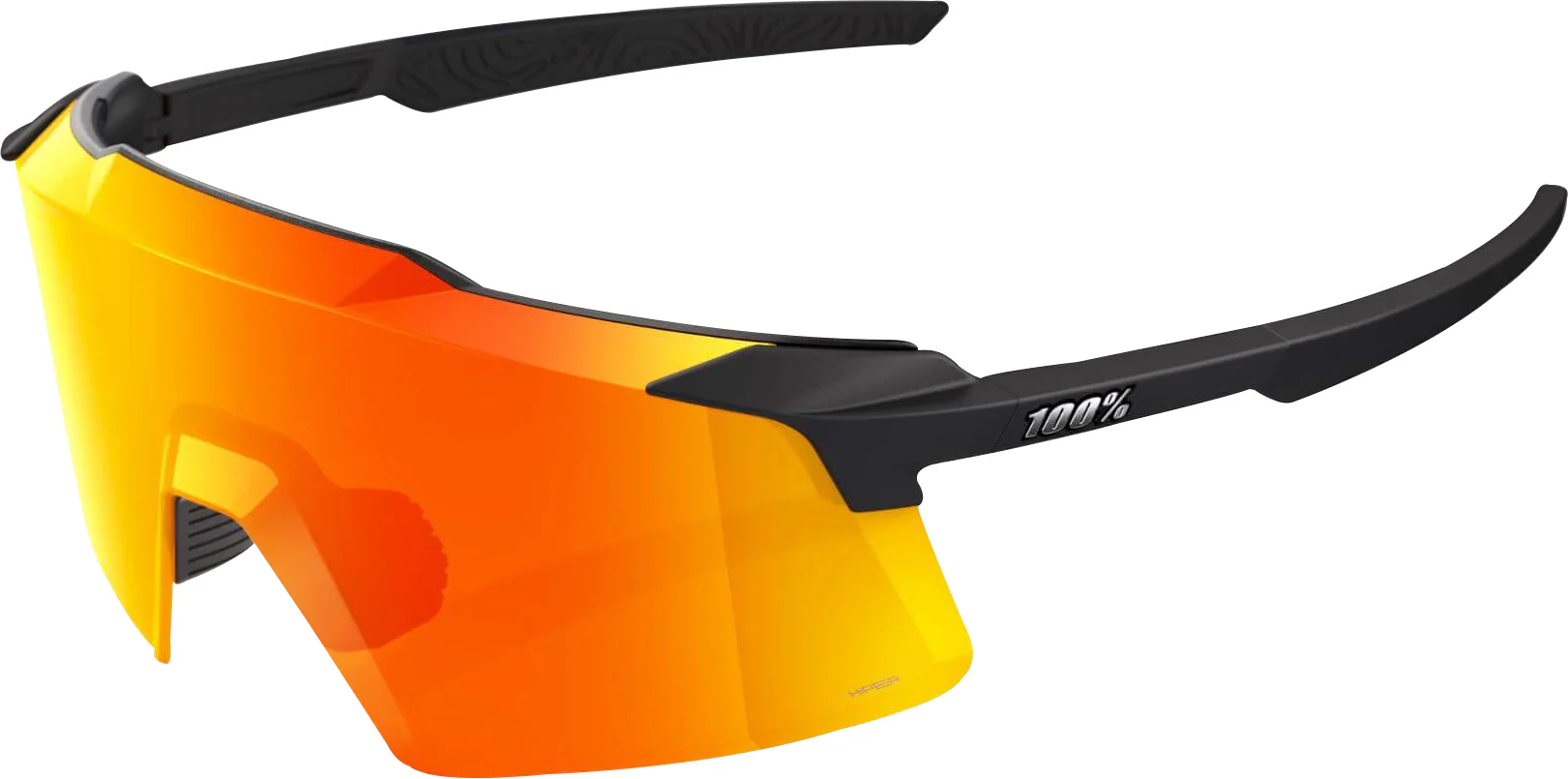 100% Aerocraft Cycling Sunglasses - Soft Tact Black