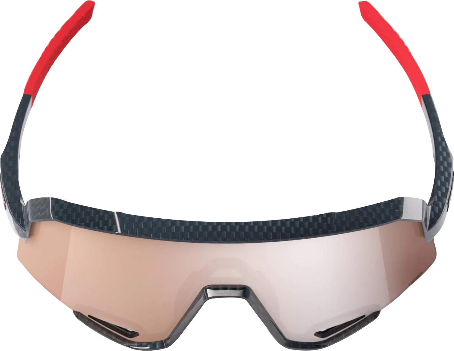 100% Slendale Cycling Sunglasses - Gloss Carbon Fibre - Image 4