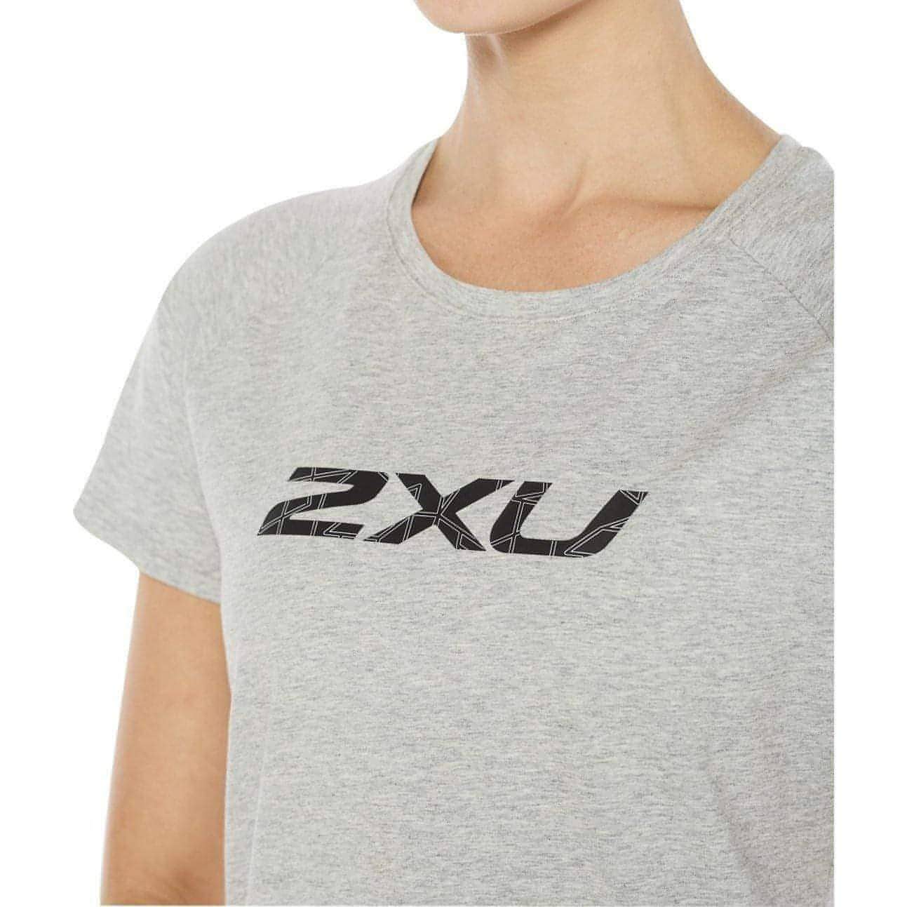 2XU Contender Short Sleeve Womens Running Top - Grey - Image 3