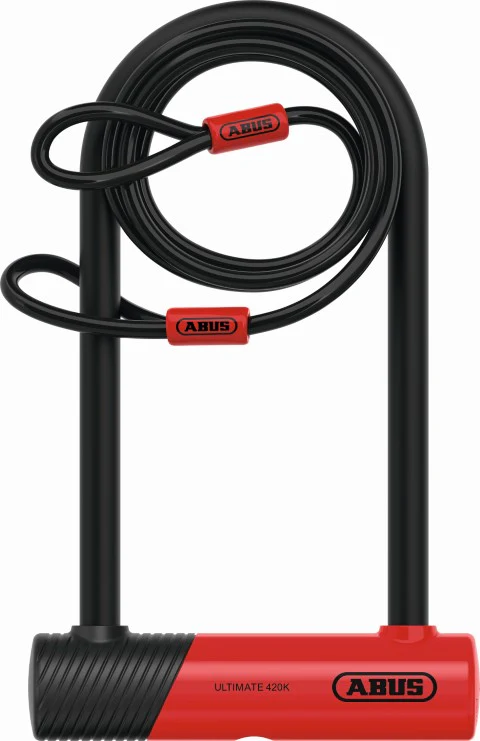 Abus Ultimate 420K 230mm U Lock Bracket With 120cm Cable Lock
