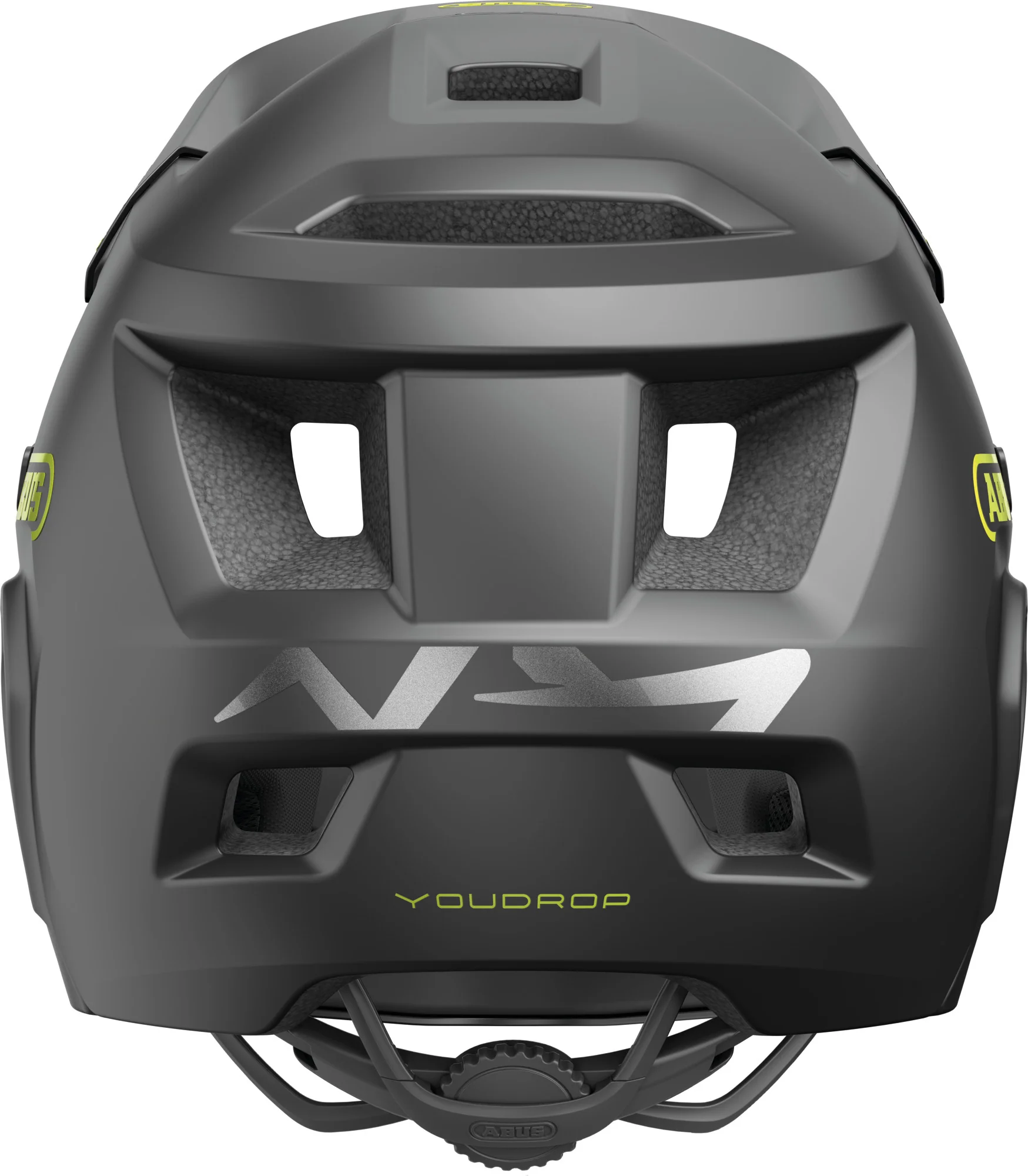 Abus YouDrop FF Full Face Junior MTB Cycling Helmet - Black - Image 2