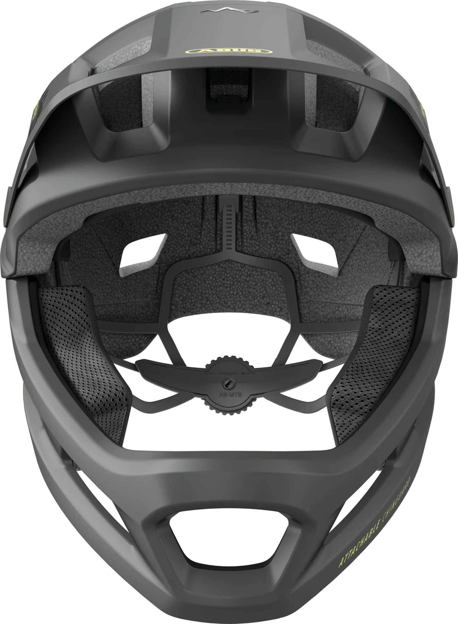 Abus YouDrop FF Full Face Junior MTB Cycling Helmet - Black - Image 3