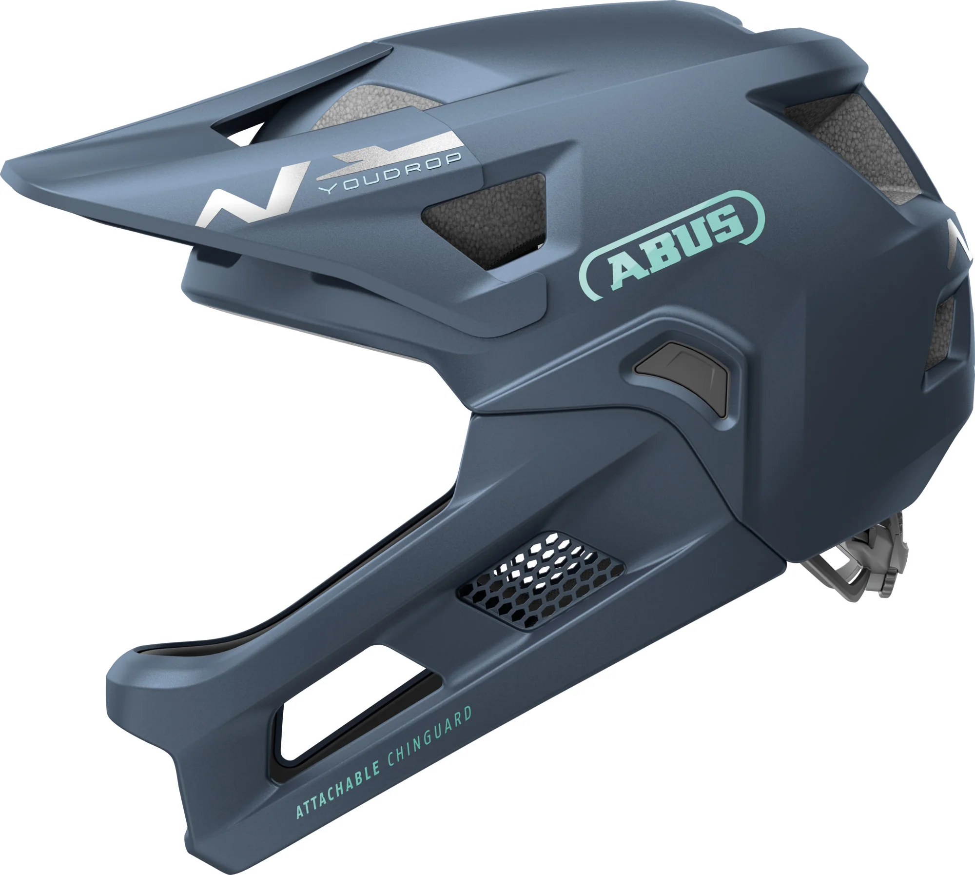 Abus YouDrop FF Full Face Junior MTB Cycling Helmet - Blue