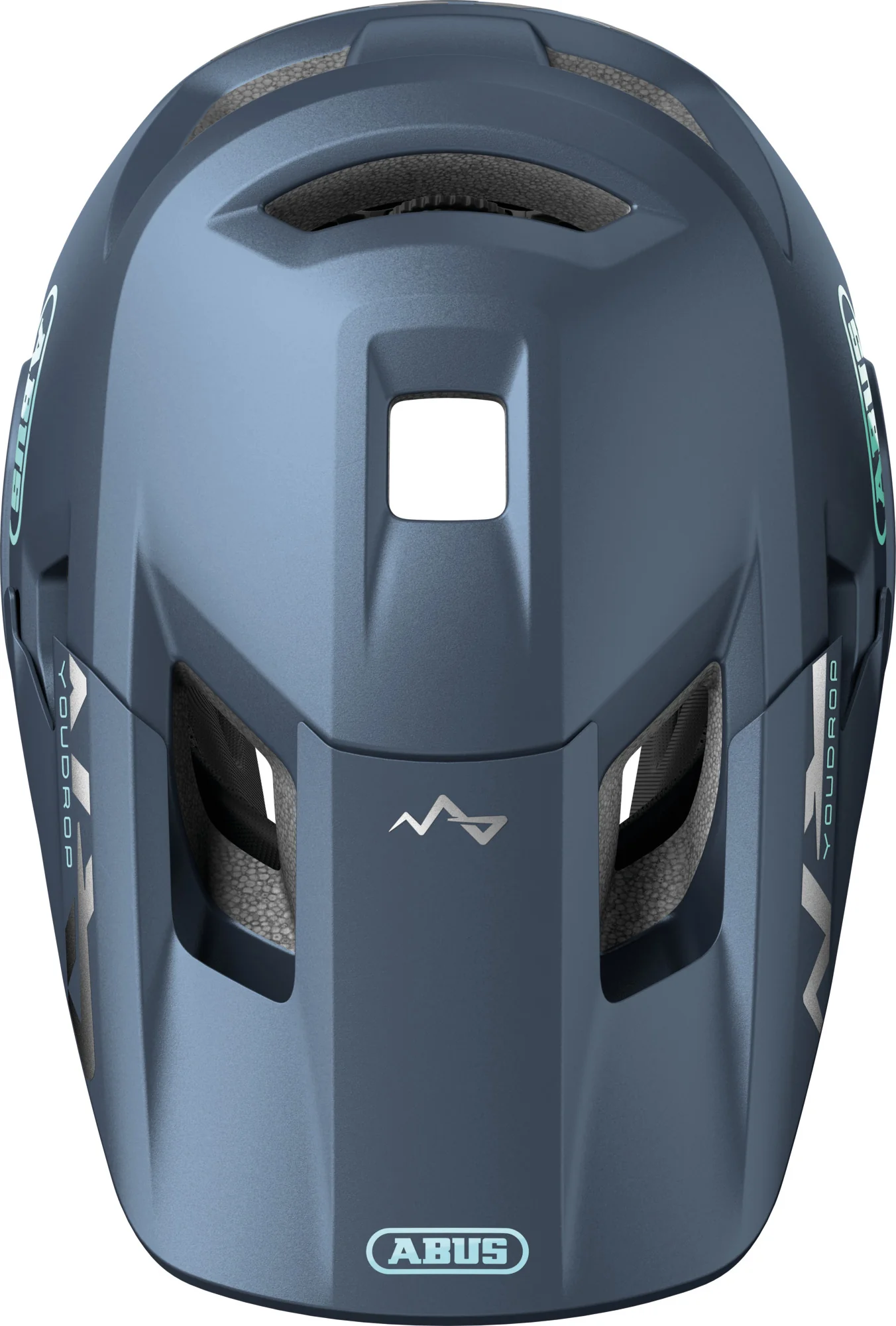 Abus YouDrop FF Full Face Junior MTB Cycling Helmet - Blue - Image 2