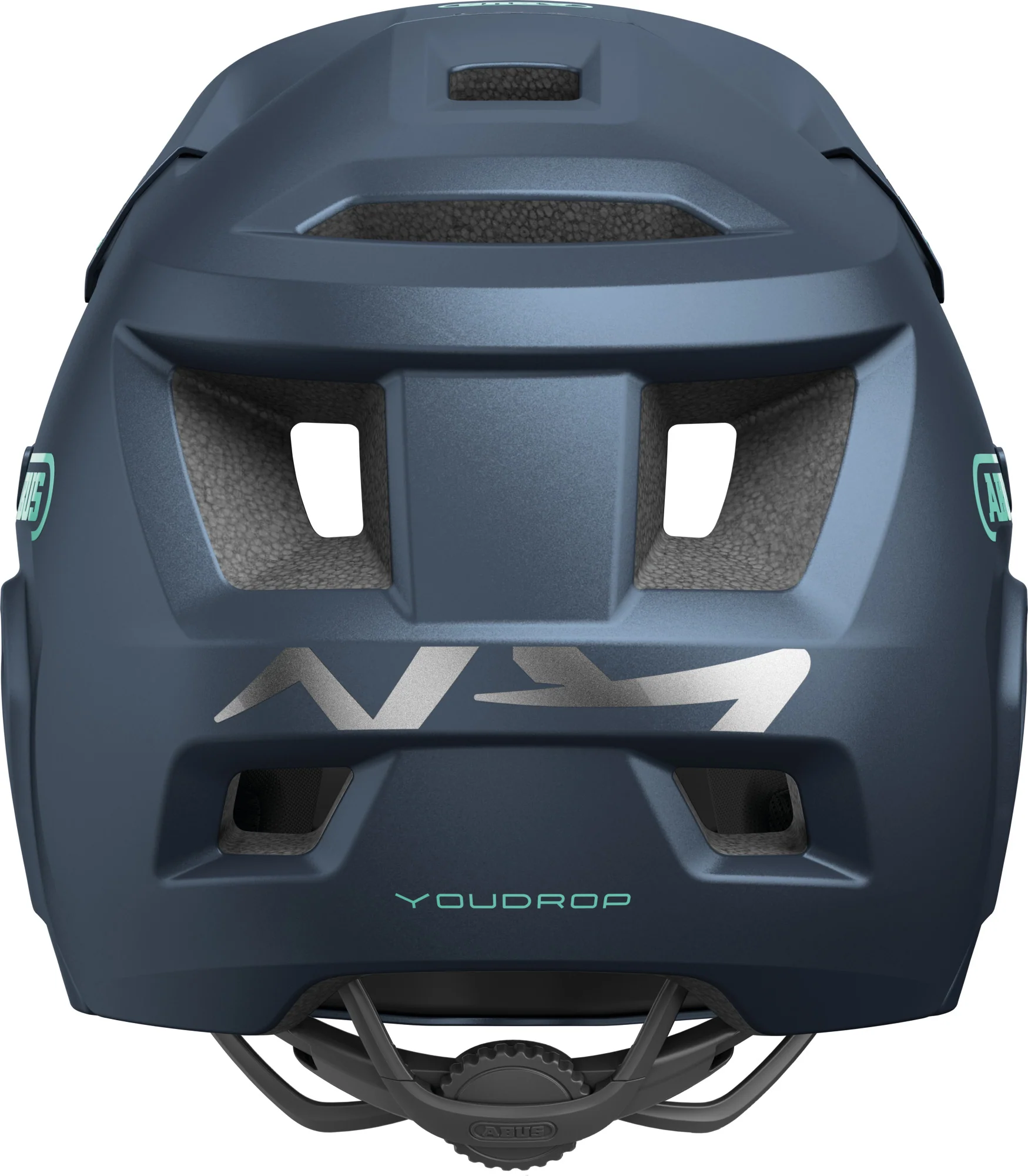 Abus YouDrop FF Full Face Junior MTB Cycling Helmet - Blue - Image 3