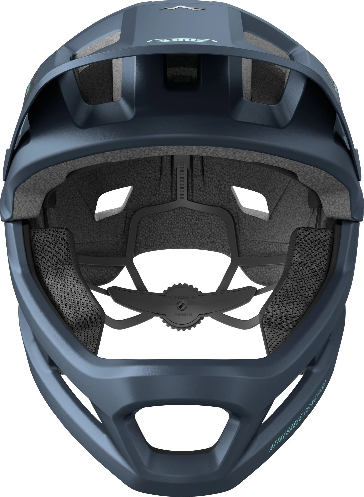 Abus YouDrop FF Full Face Junior MTB Cycling Helmet - Blue - Image 4