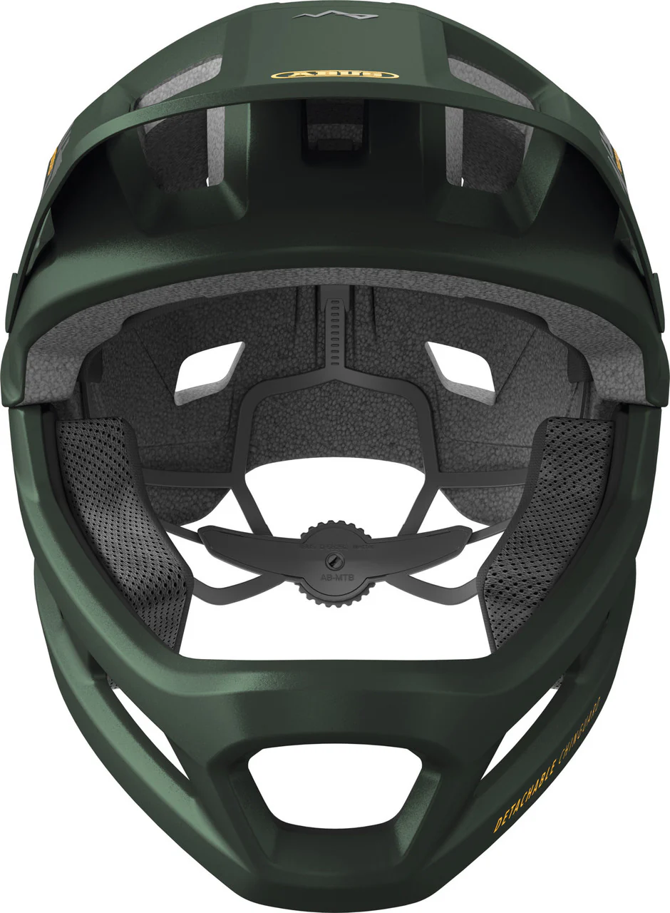 Abus YouDrop FF Full Face Junior MTB Cycling Helmet - Green - Image 4