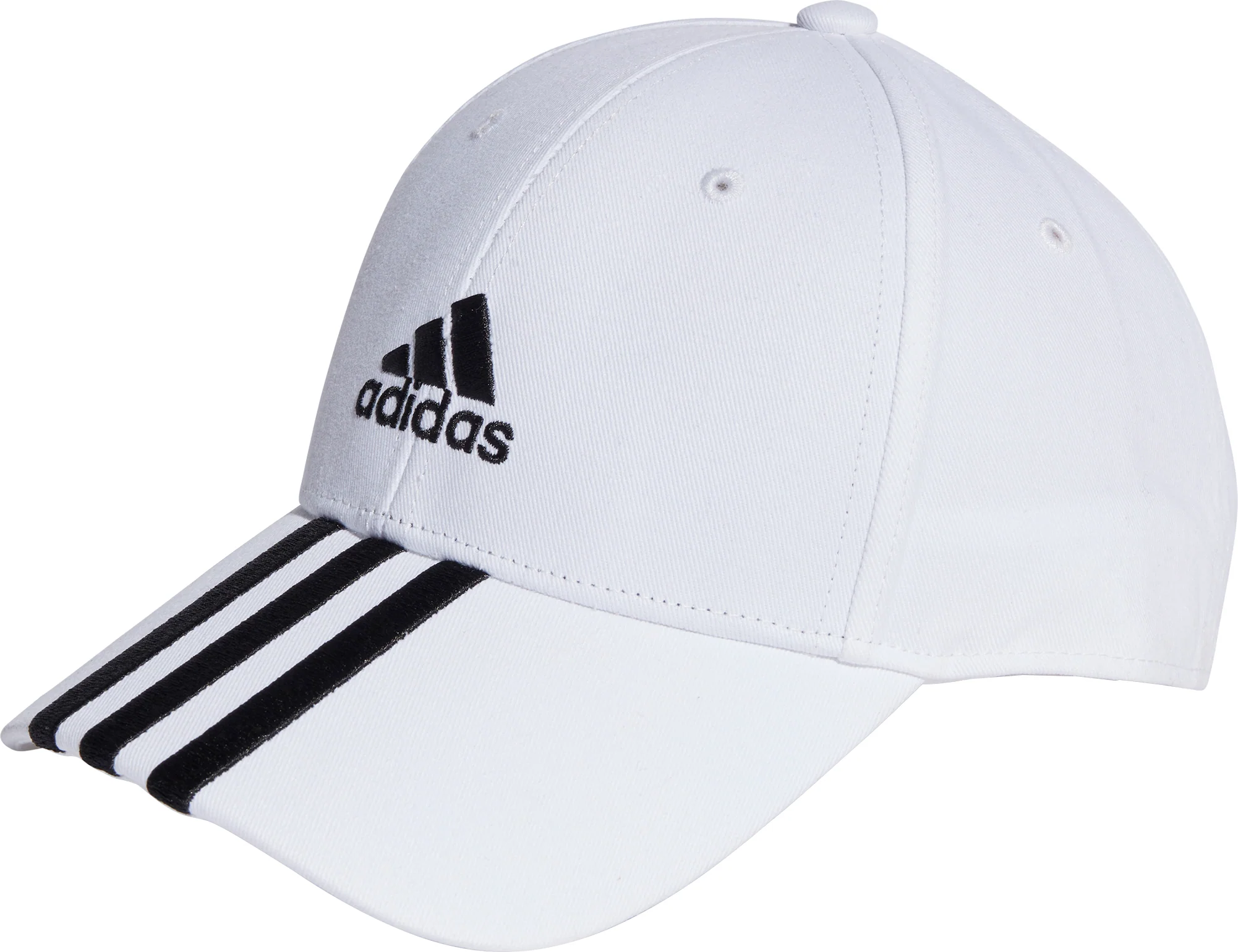 adidas 3 Stripes Cotton Twill Cap - White