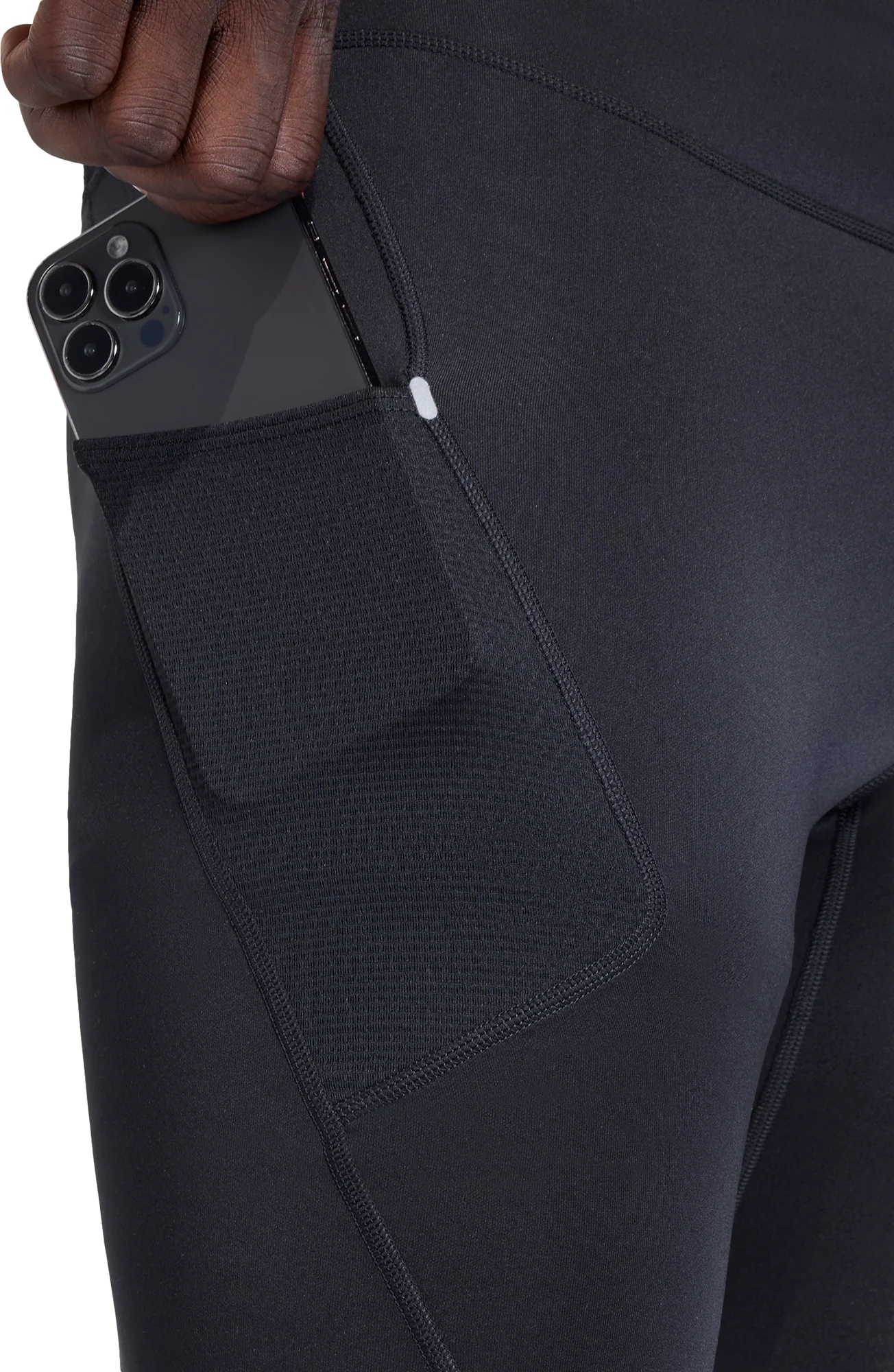 adidas Adi365 Adaptive Wear Mens Short Running Tights - Black - Image 3