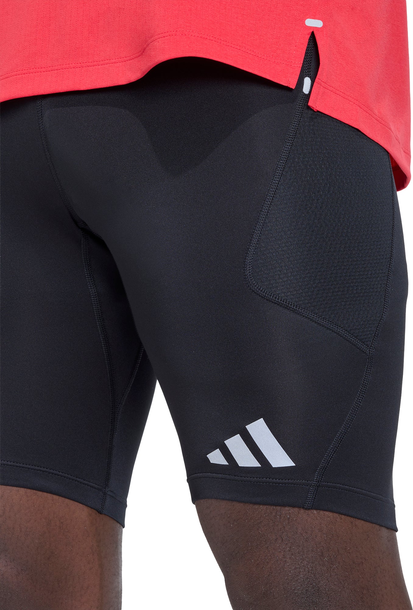 adidas Adi365 Adaptive Wear Mens Short Running Tights - Black - Image 4