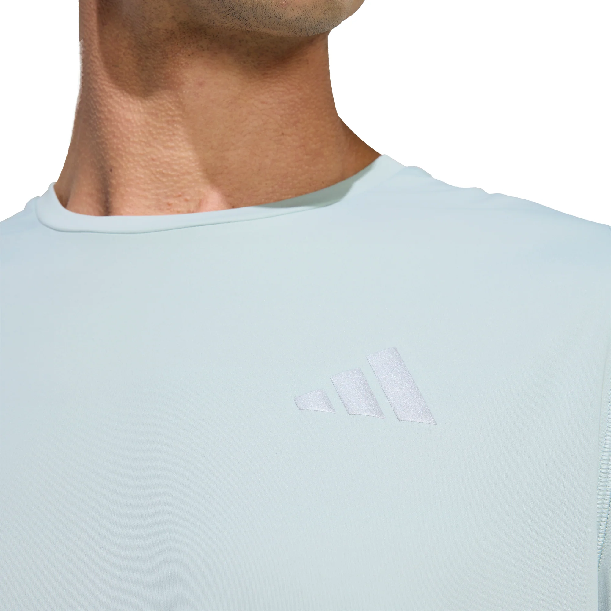 adidas Adi365 Breeze Short Sleeve Mens Running Top - Green - Image 4