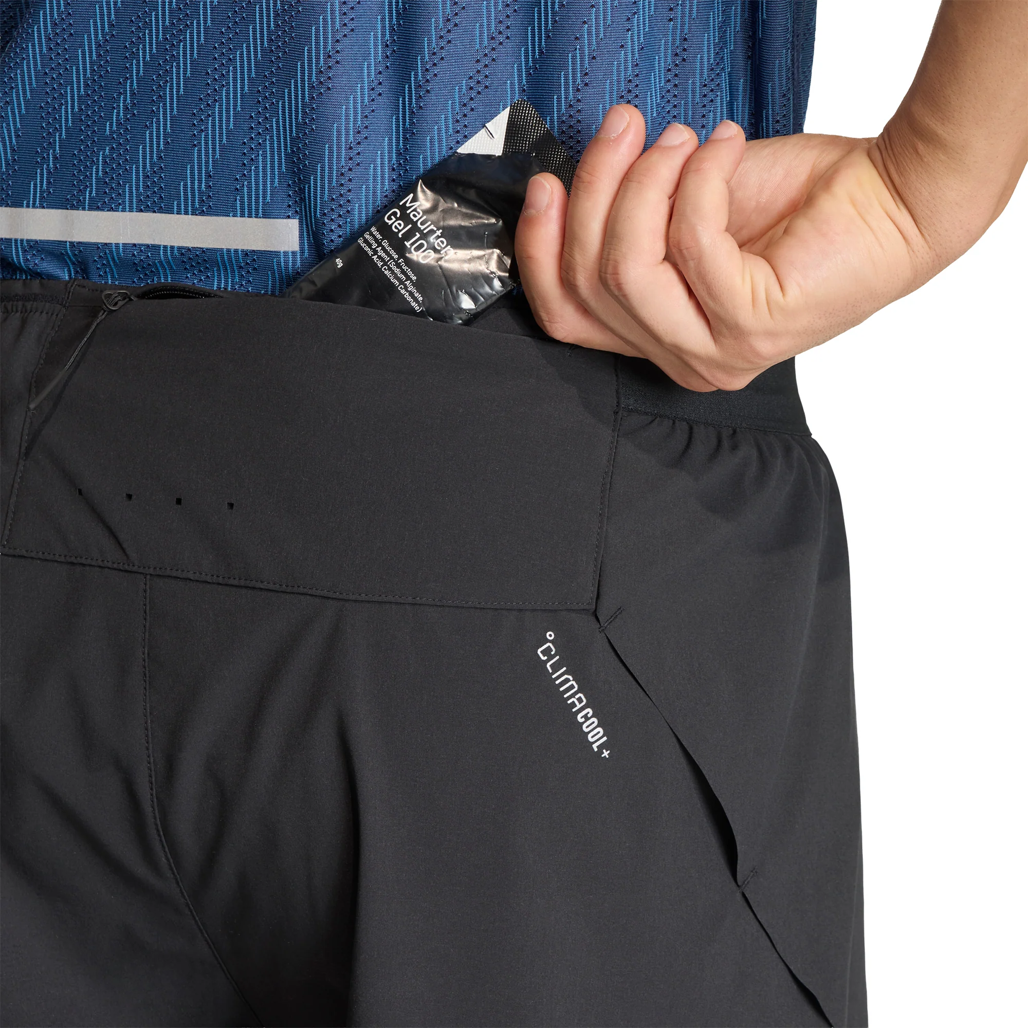 adidas Adi365 ClimaCool 2 Pocket 5 Inch Mens Running Shorts - Black - Image 4