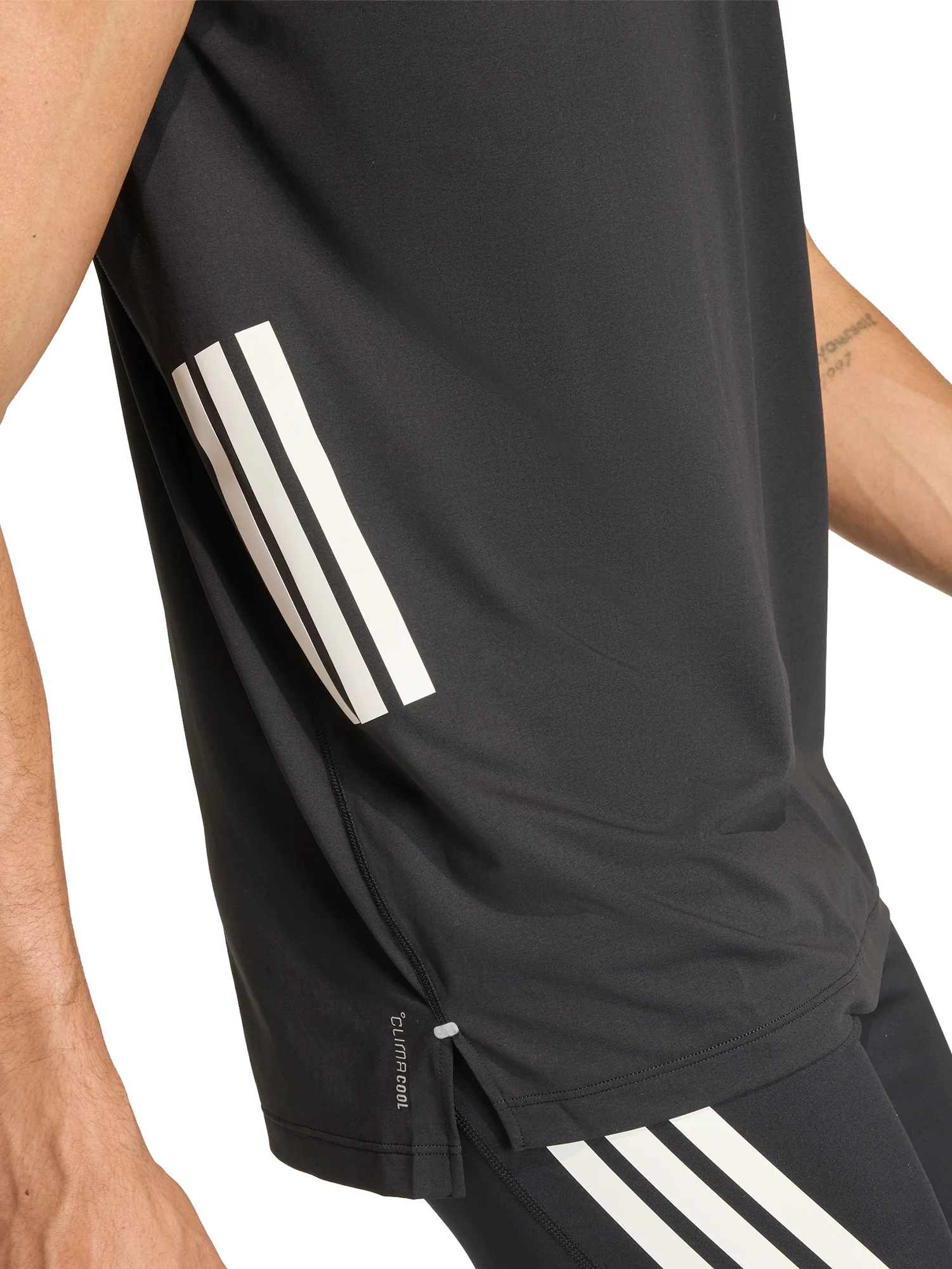 adidas Adi365 ClimaCool Mens Running Vest - Black - Image 3