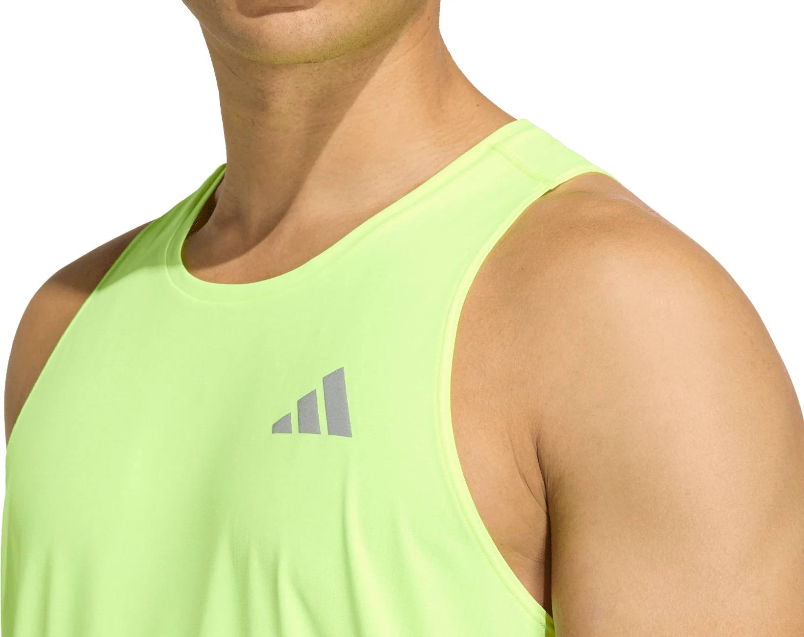 adidas Adi365 ClimaCool Mens Running Vest - Yellow - Image 3