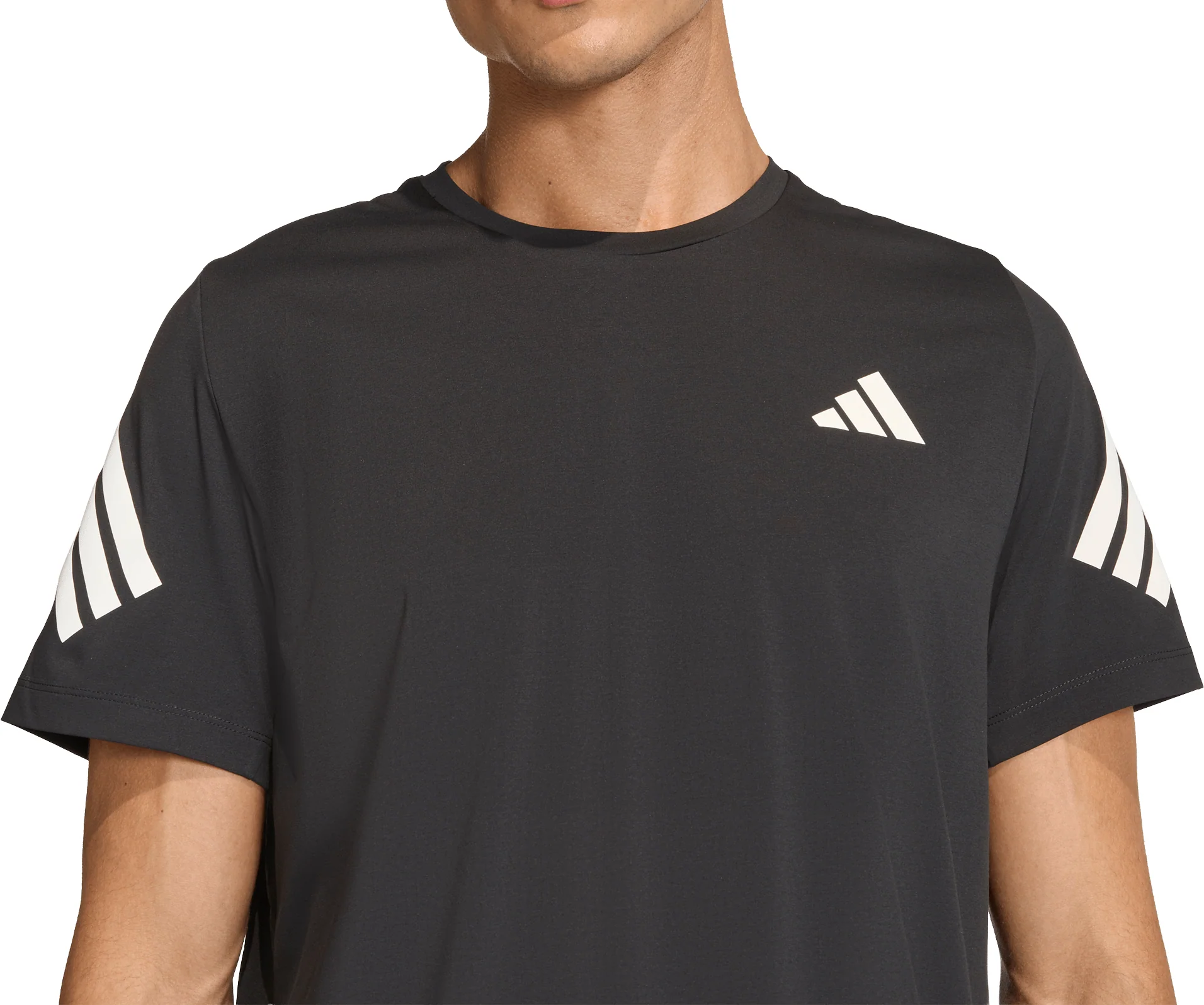 adidas Adi365 ClimaCool Short Sleeve Mens Running Top - Black - Image 3