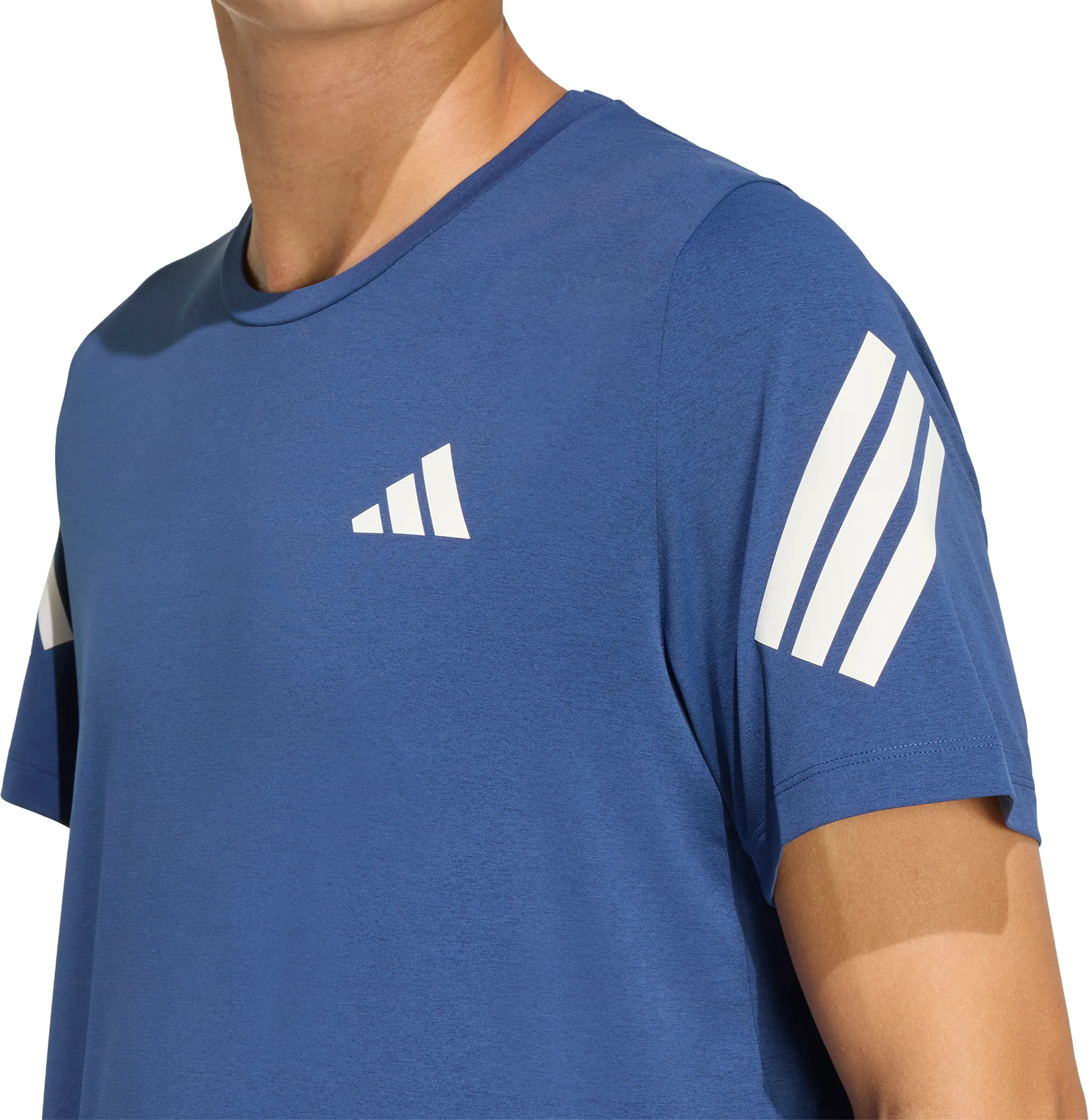 adidas Adi365 ClimaCool Short Sleeve Mens Running Top - Blue - Image 3