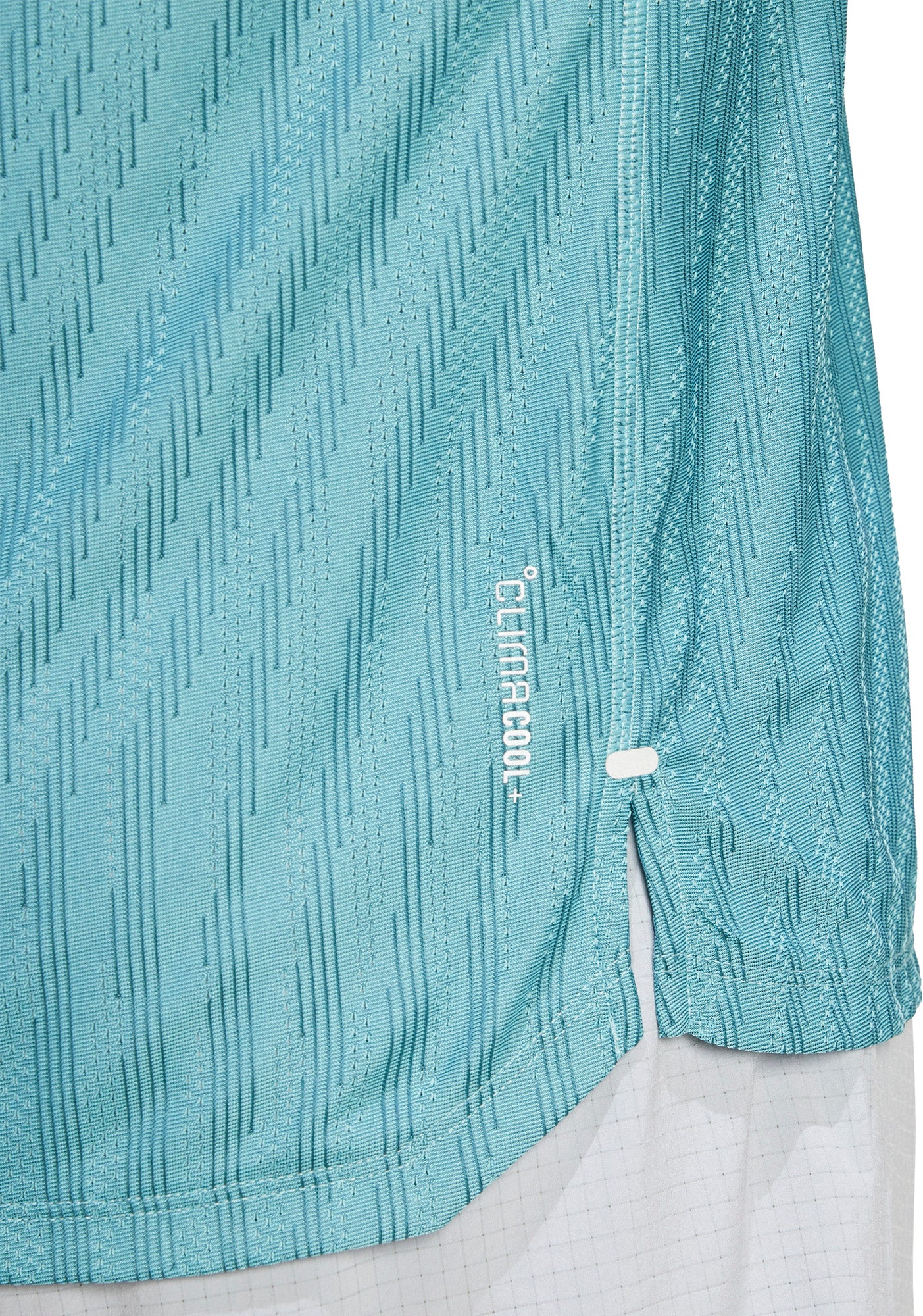 adidas Adi365 ClimaCool+ Short Sleeve Mens Running Top - Green - Image 4