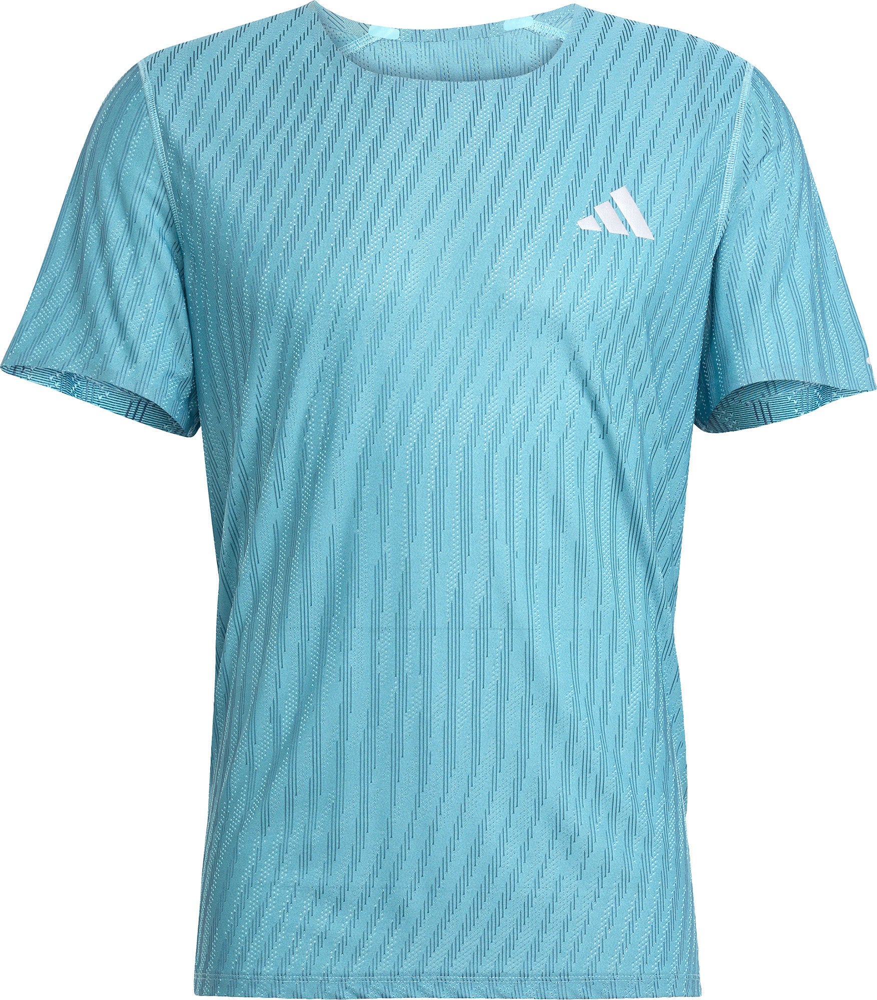 adidas Adi365 ClimaCool+ Short Sleeve Mens Running Top - Green - Image 5