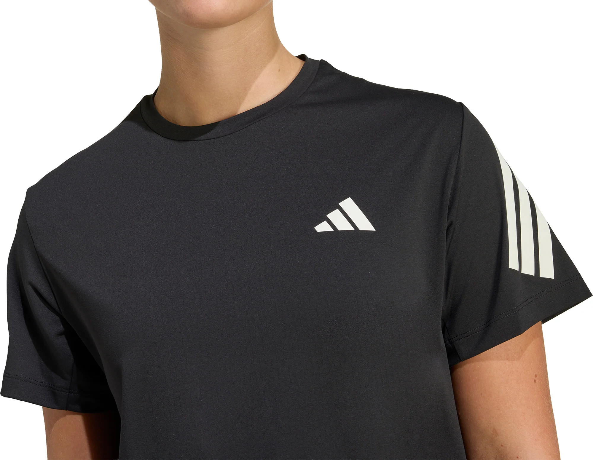 adidas Adi365 ClimaCool Short Sleeve Womens Running Top - Black - Image 4