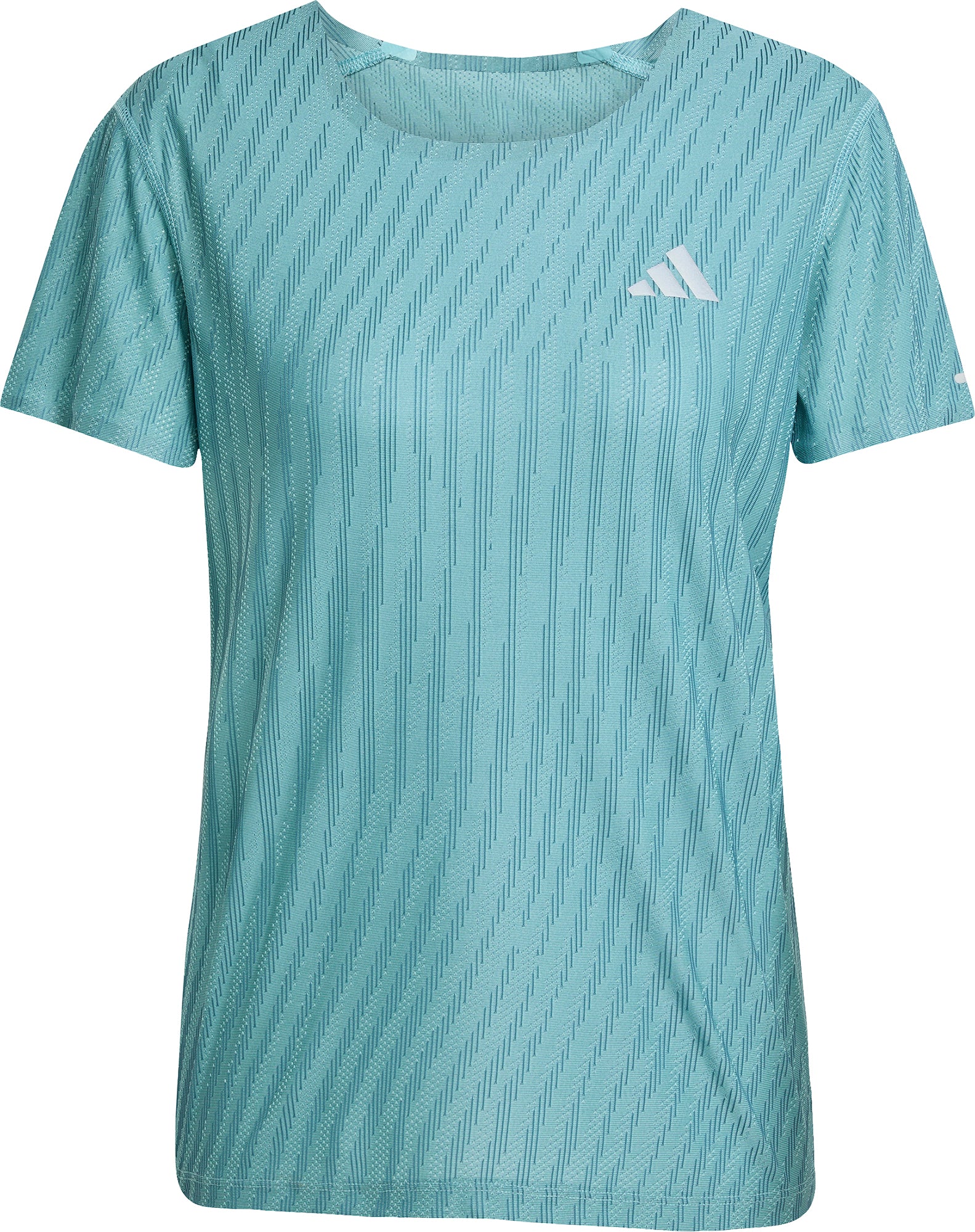 adidas Adi365 ClimaCool+ Short Sleeve Womens Running Top - Green - Image 5