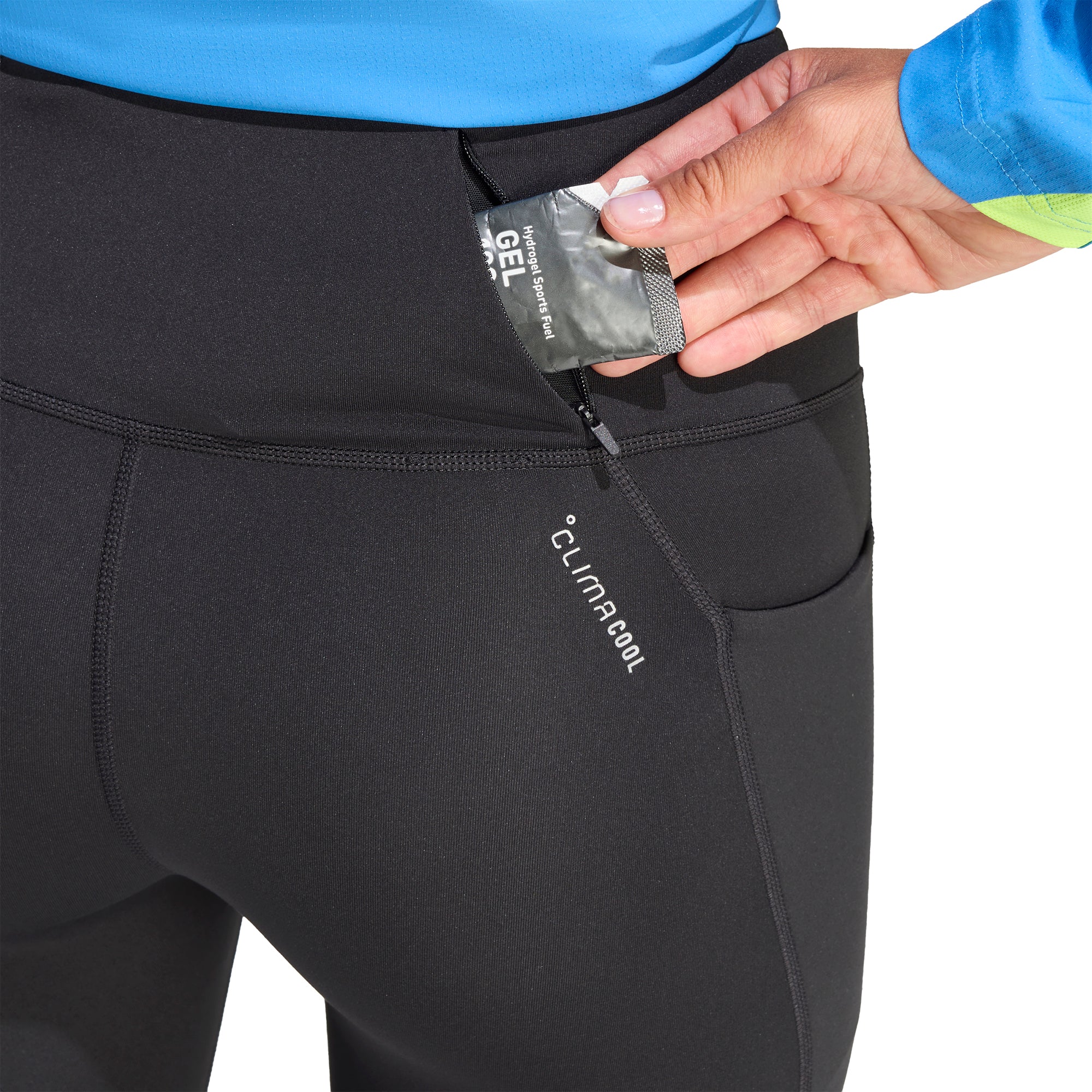 adidas Adi365 ClimaCool Womens 3/4 Capri Running Tights - Black - Image 3