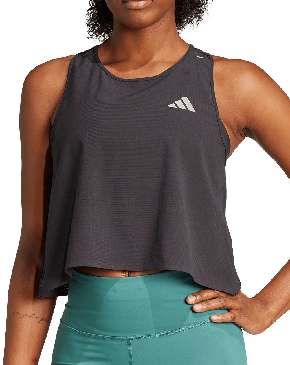 adidas Adi365 ClimaCool+ Womens Running Crop Top - Black