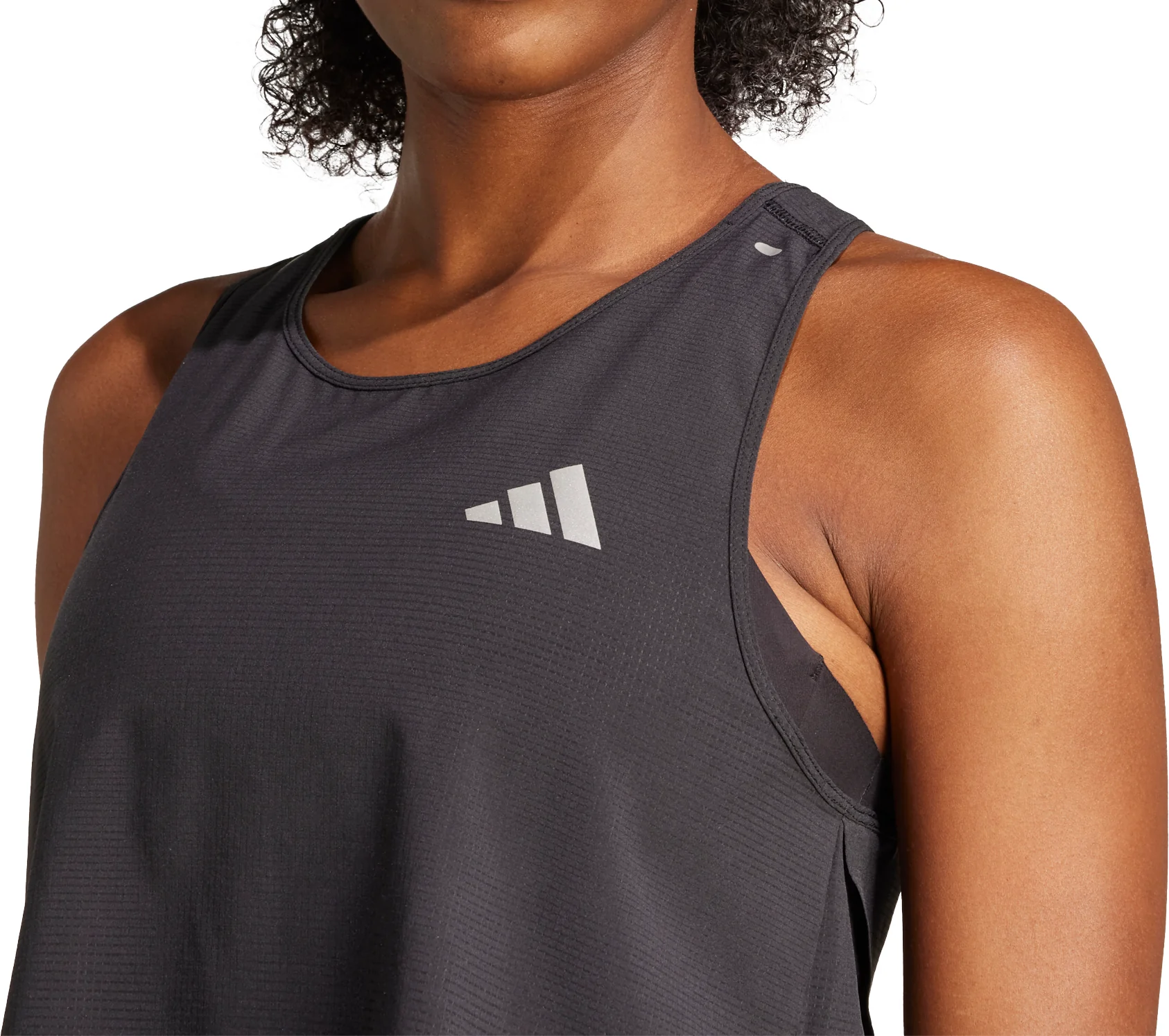 adidas Adi365 ClimaCool+ Womens Running Crop Top - Black - Image 3