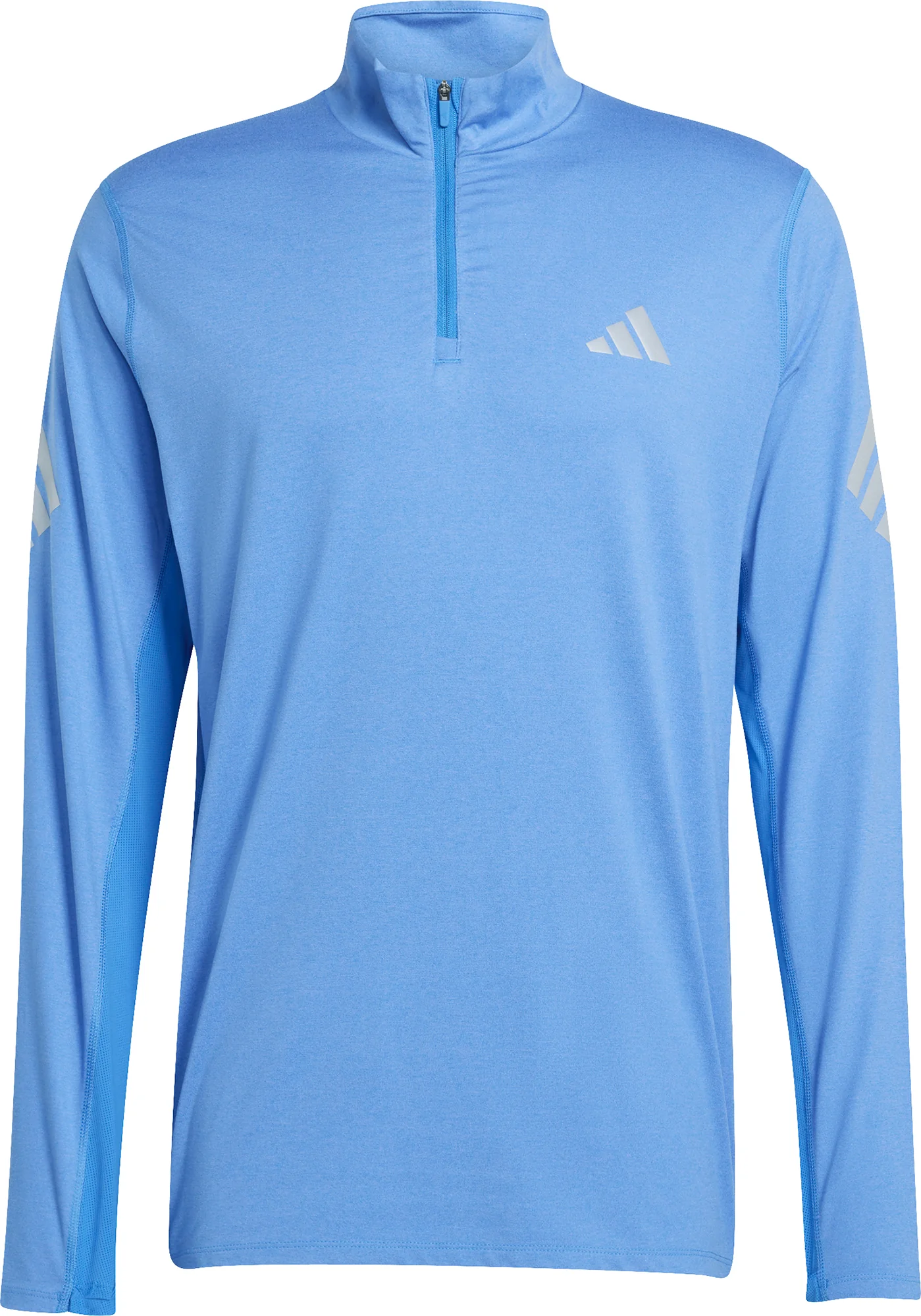adidas Adi365 Iconic Half Zip Long Sleeve Mens Running Top - Blue - Image 5