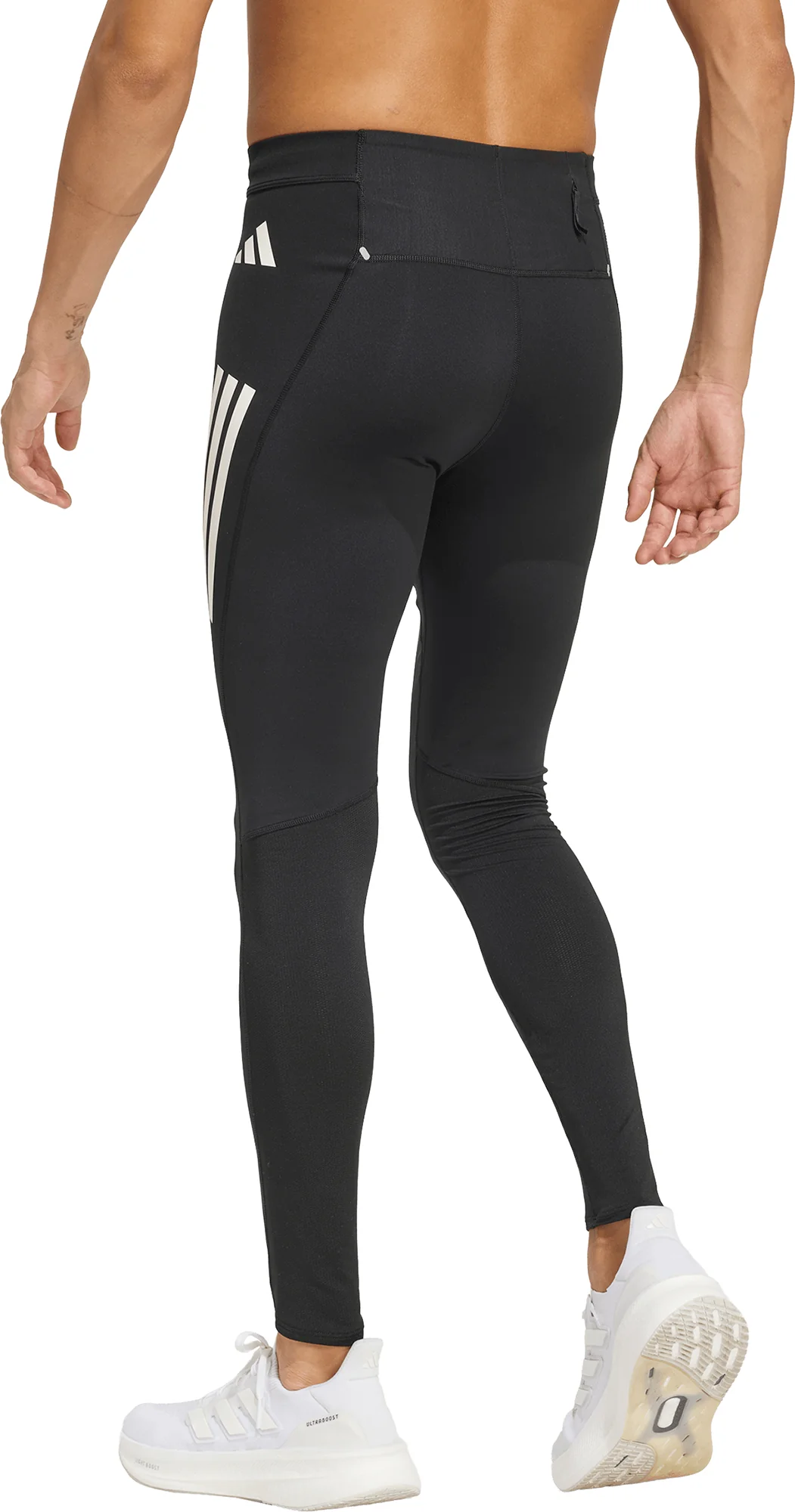 adidas Adi365 Iconic Mens Long Running Tights - Black - Image 2
