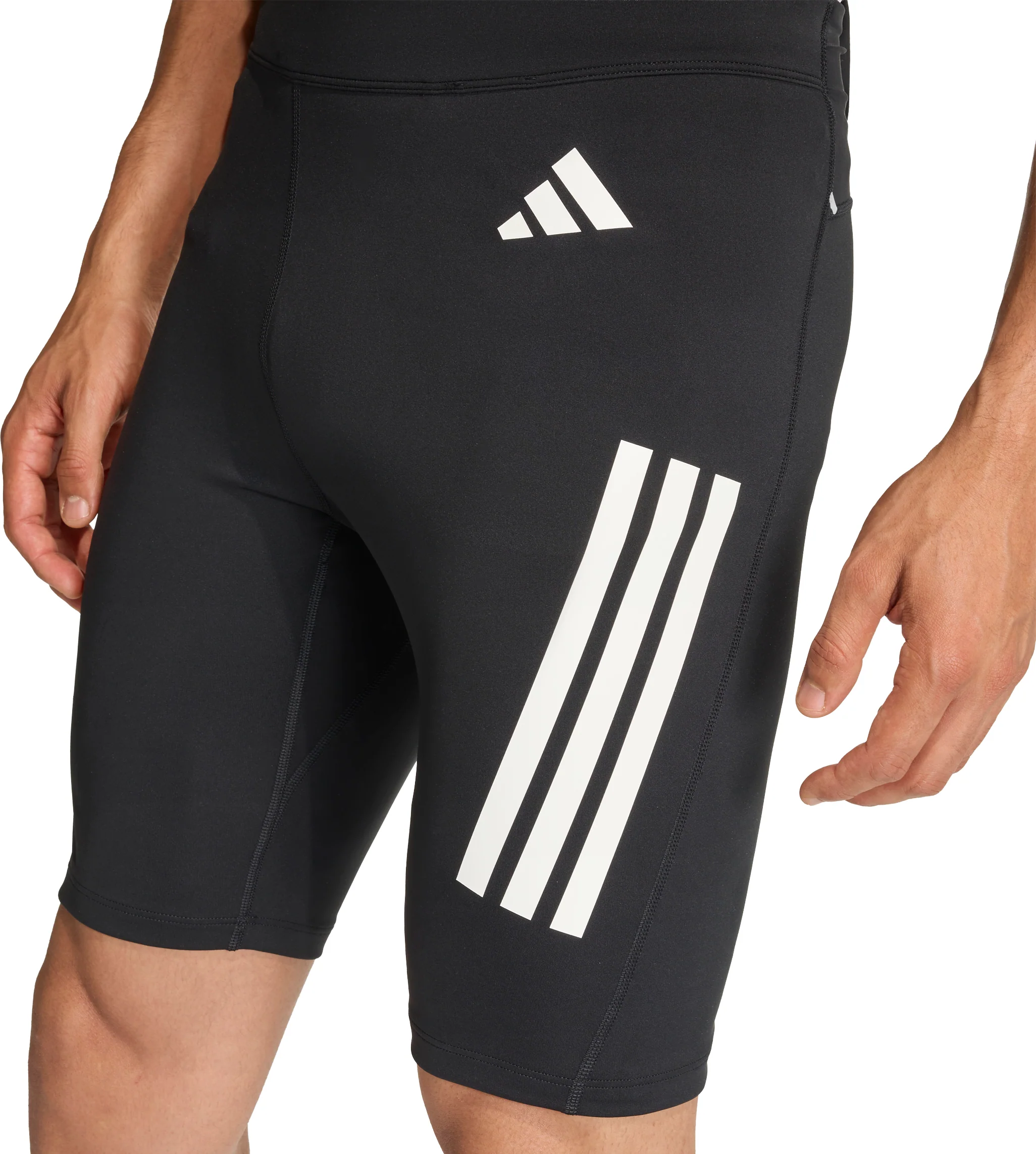 adidas Adi365 Iconic Mens Short Running Tights - Black - Image 3