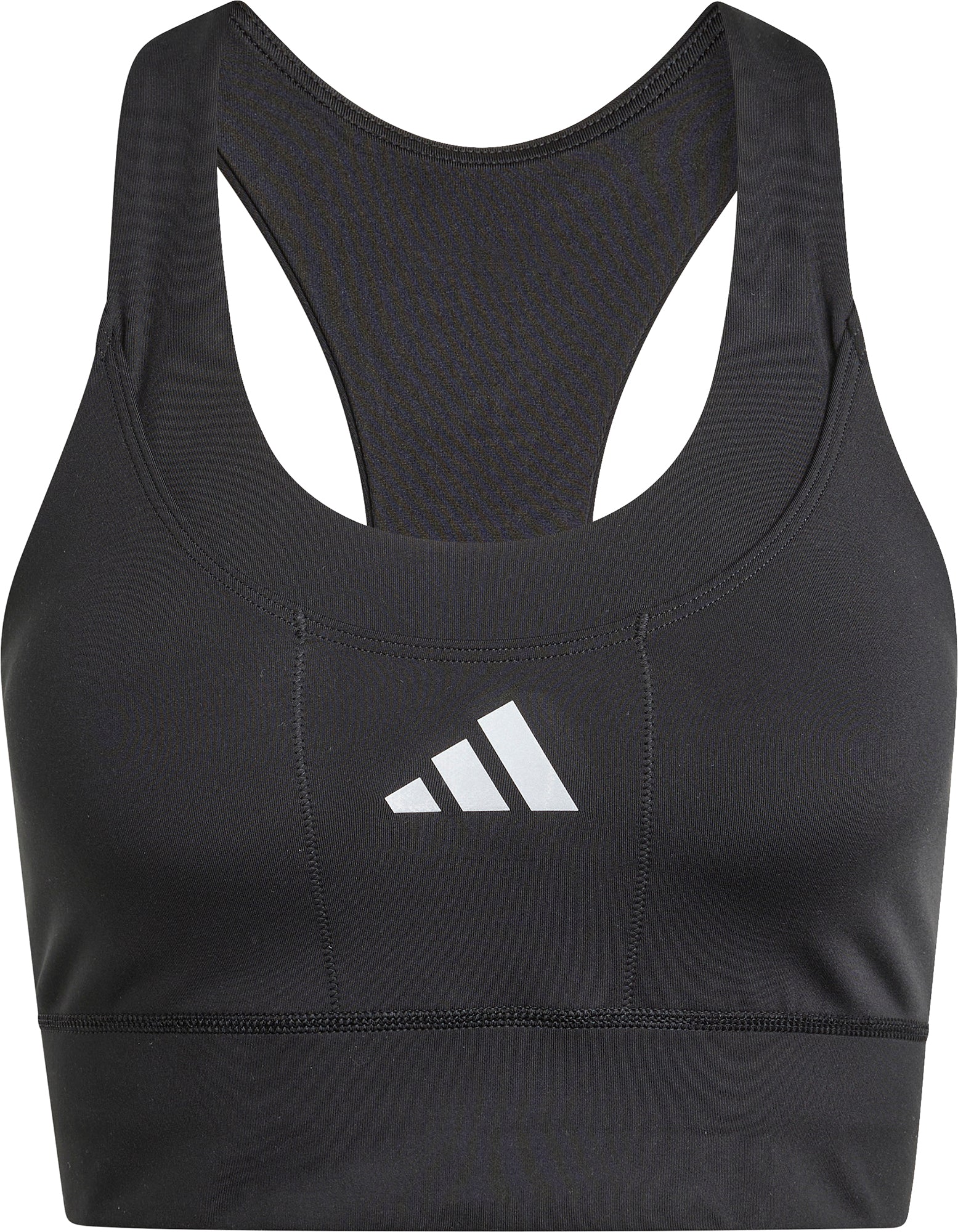 adidas Adi365 Pocket Medium Support Womens Sports Bra - Black - Image 5
