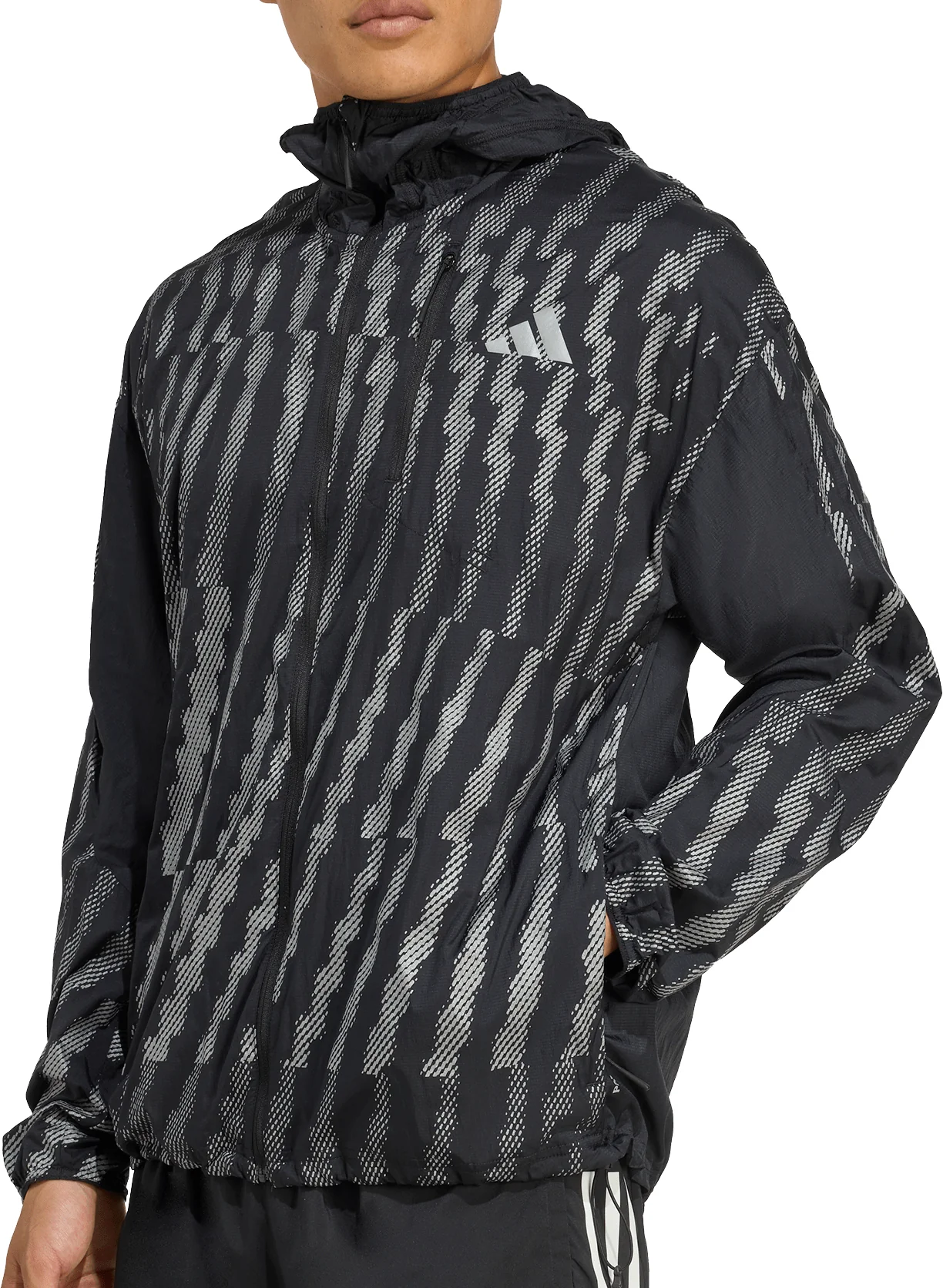 adidas Adi365 Reflective Mens Running Jacket - Black