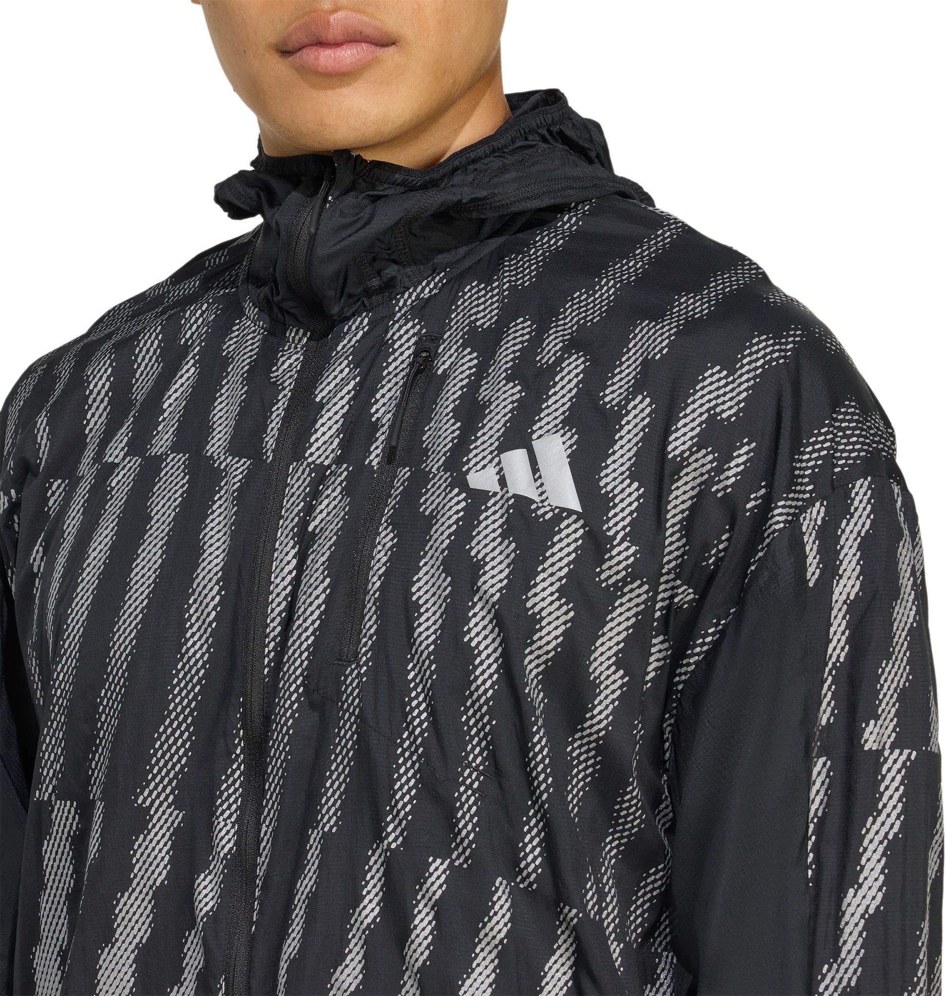 adidas Adi365 Reflective Mens Running Jacket - Black - Image 3