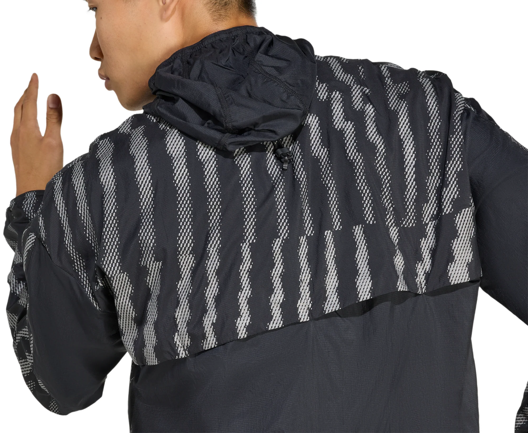 adidas Adi365 Reflective Mens Running Jacket - Black - Image 4