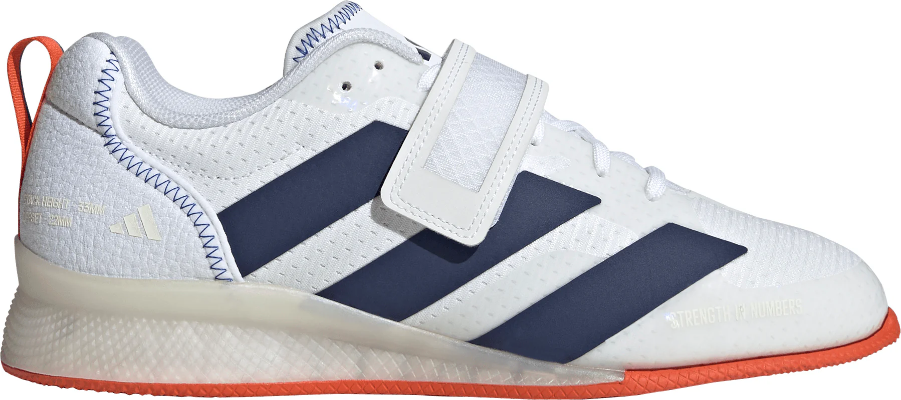 adidas Adipower 3 Mens Weightlifting Shoes - White