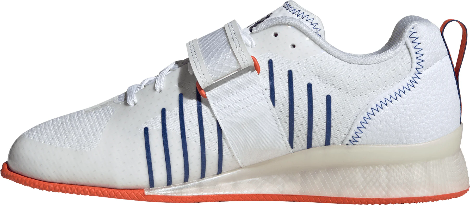 adidas Adipower 3 Mens Weightlifting Shoes - White - Image 3