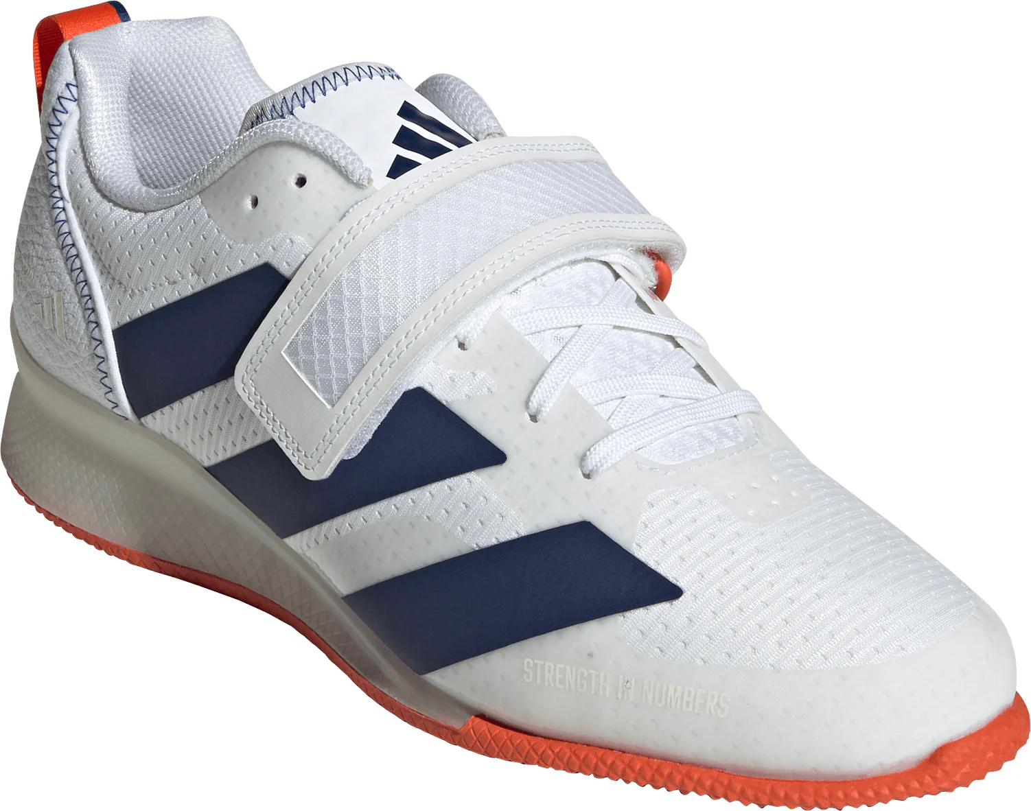 adidas Adipower 3 Mens Weightlifting Shoes - White - Image 6