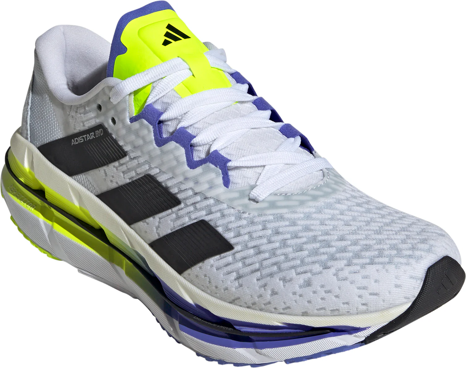adidas Adistar BYD Mens Running Shoes - White - Image 6