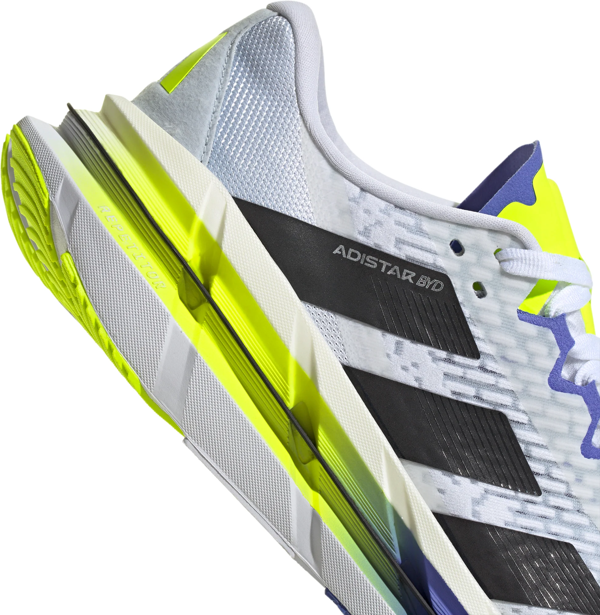 adidas Adistar BYD Mens Running Shoes - White - Image 8