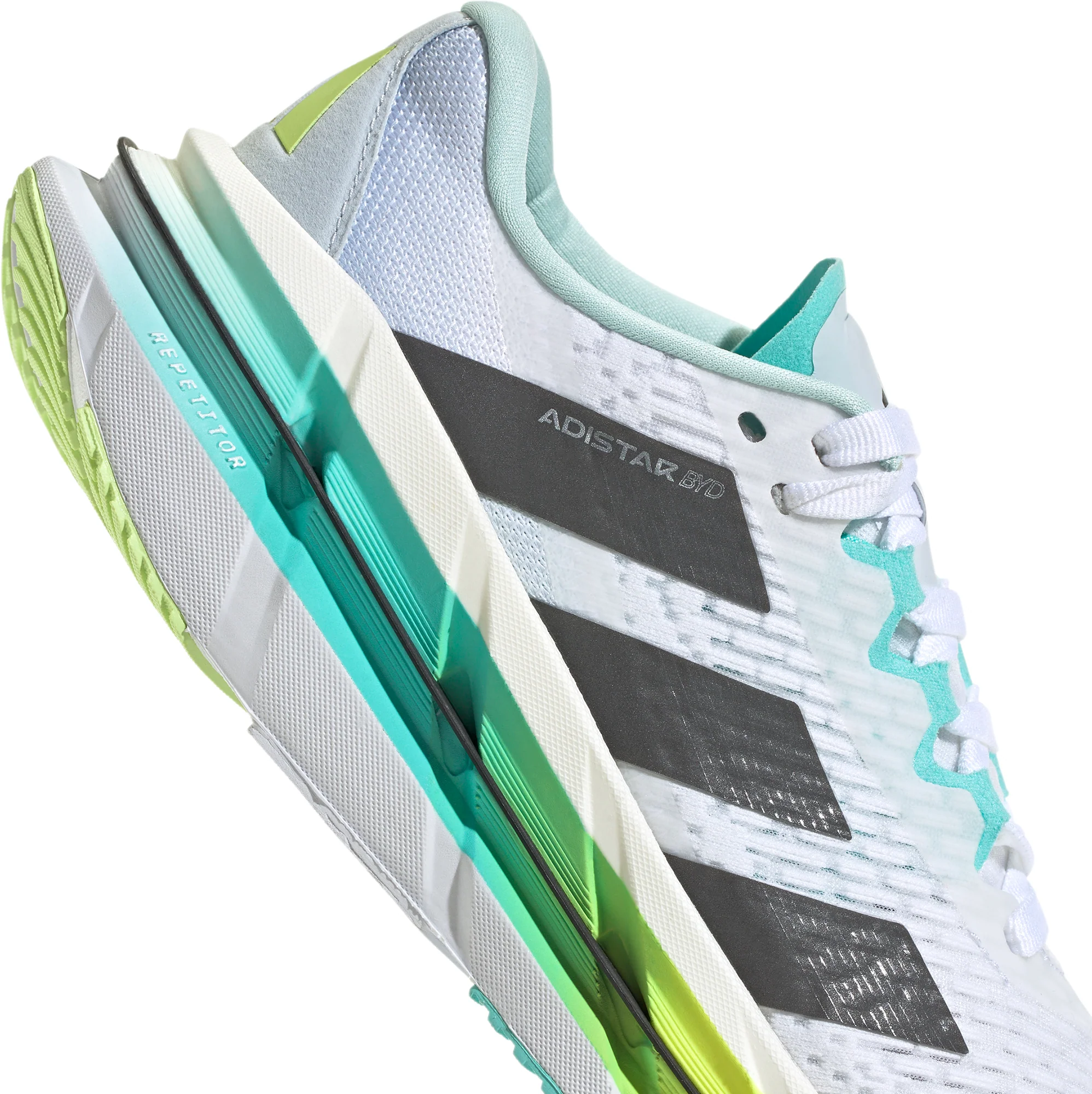 adidas Adistar BYD Womens Running Shoes - White - Image 7