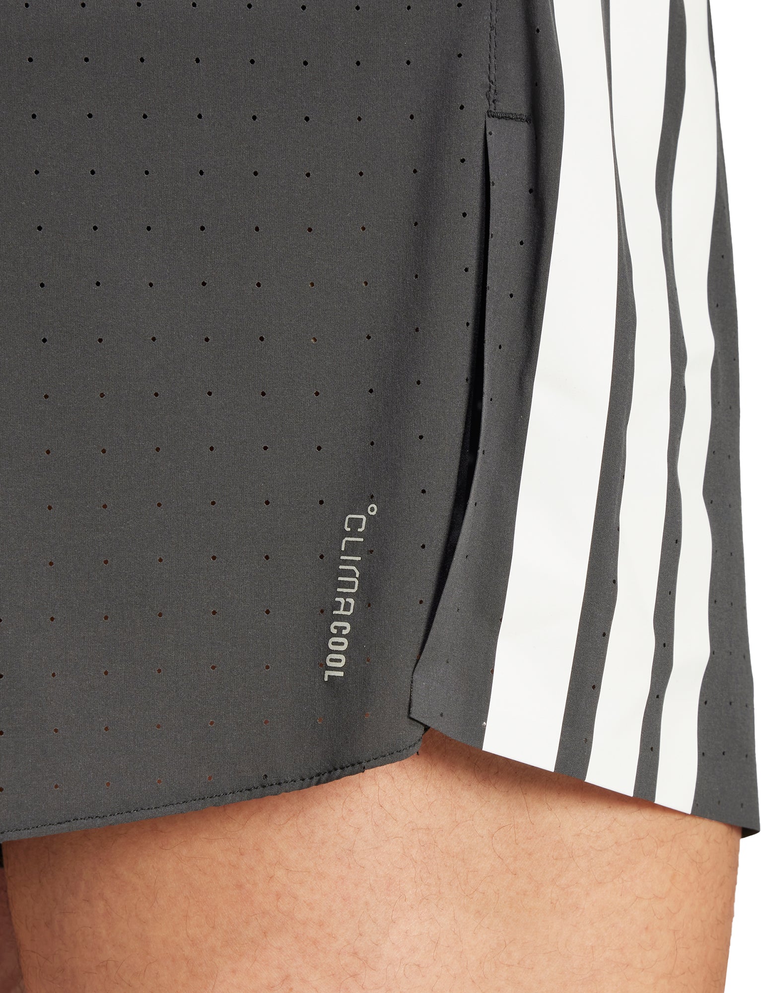 adidas Adizero 3 Inch Split Mens Running Shorts - Black - Image 3