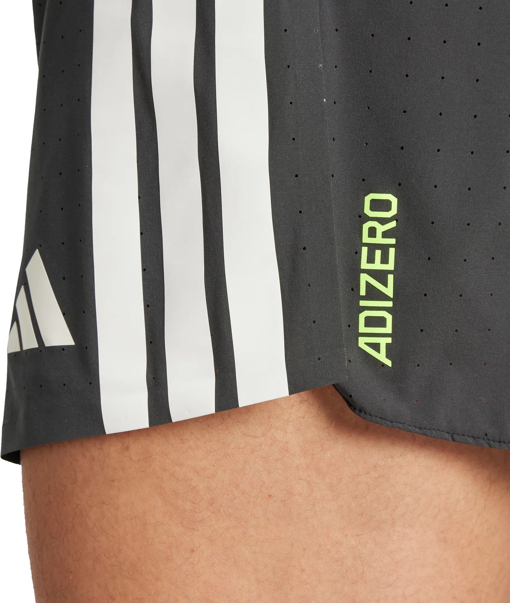 adidas Adizero 3 Inch Split Mens Running Shorts - Black - Image 4