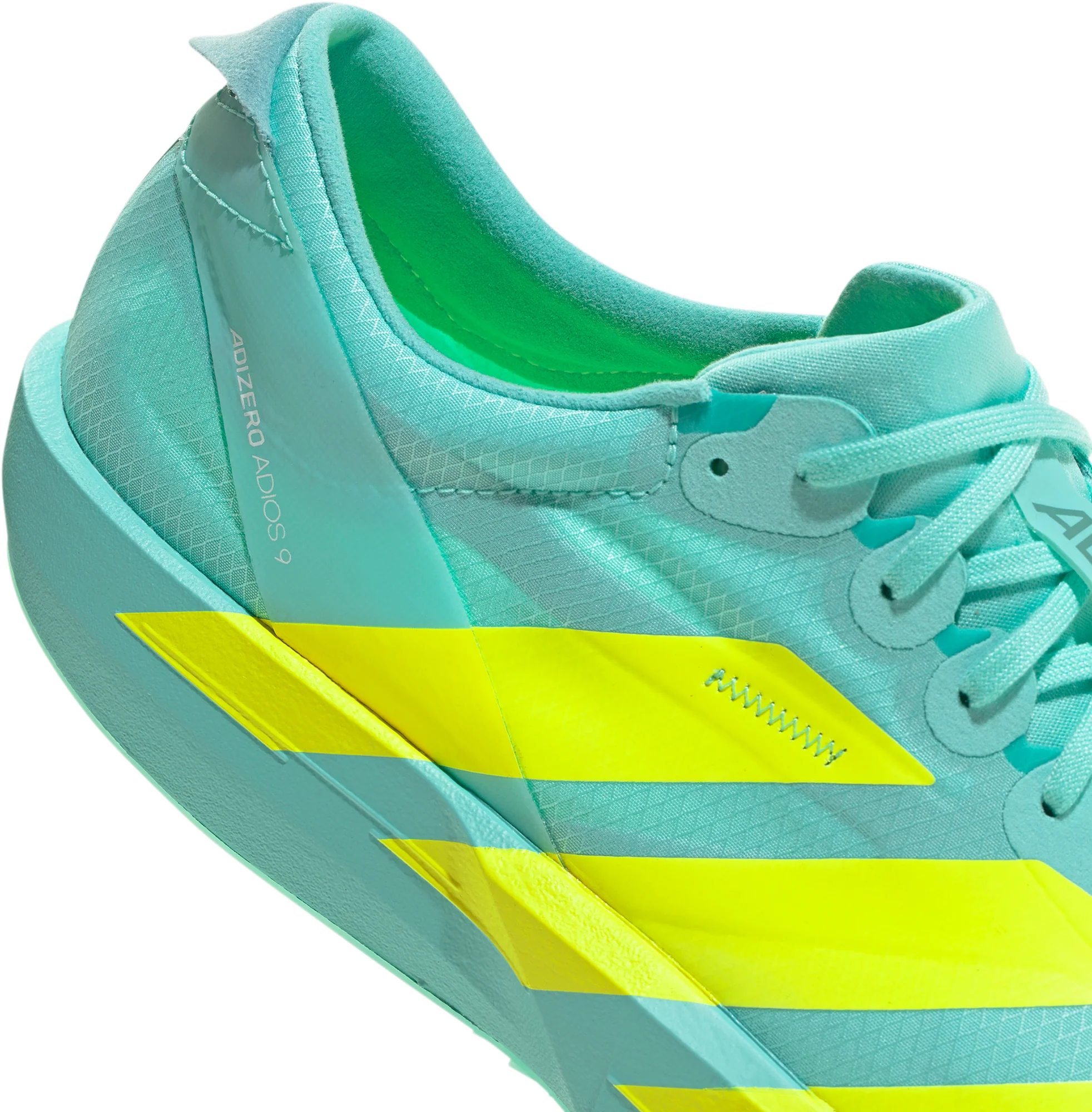 adidas Adizero Adios 9 Mens Running Shoes - Green - Image 8