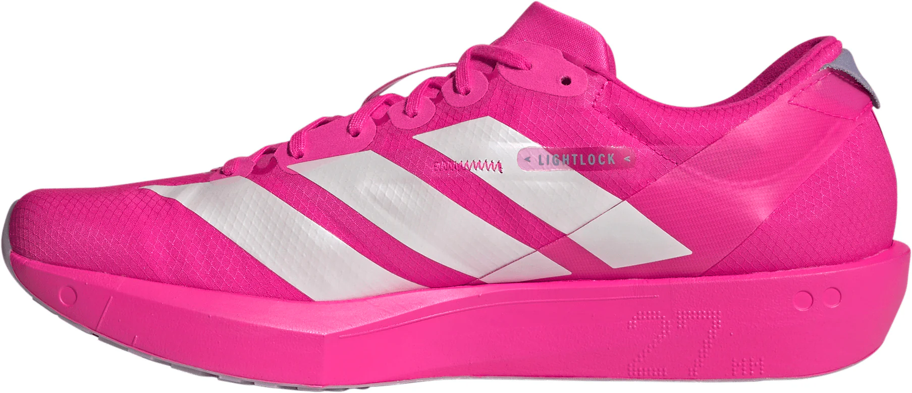 adidas Adizero Adios 9 Mens Running Shoes - Pink - Image 3