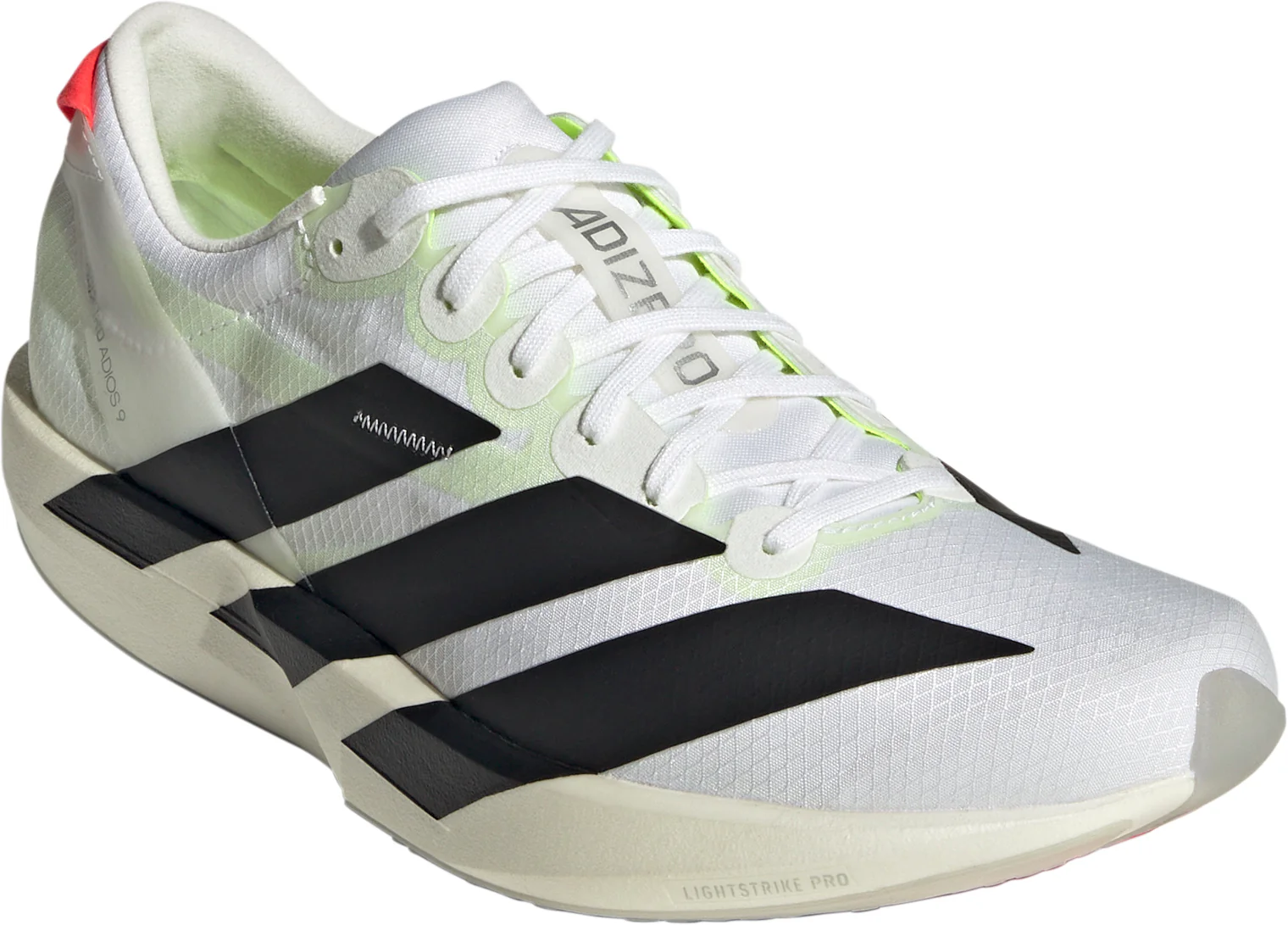adidas Adizero Adios 9 Womens Running Shoes - White - Image 6