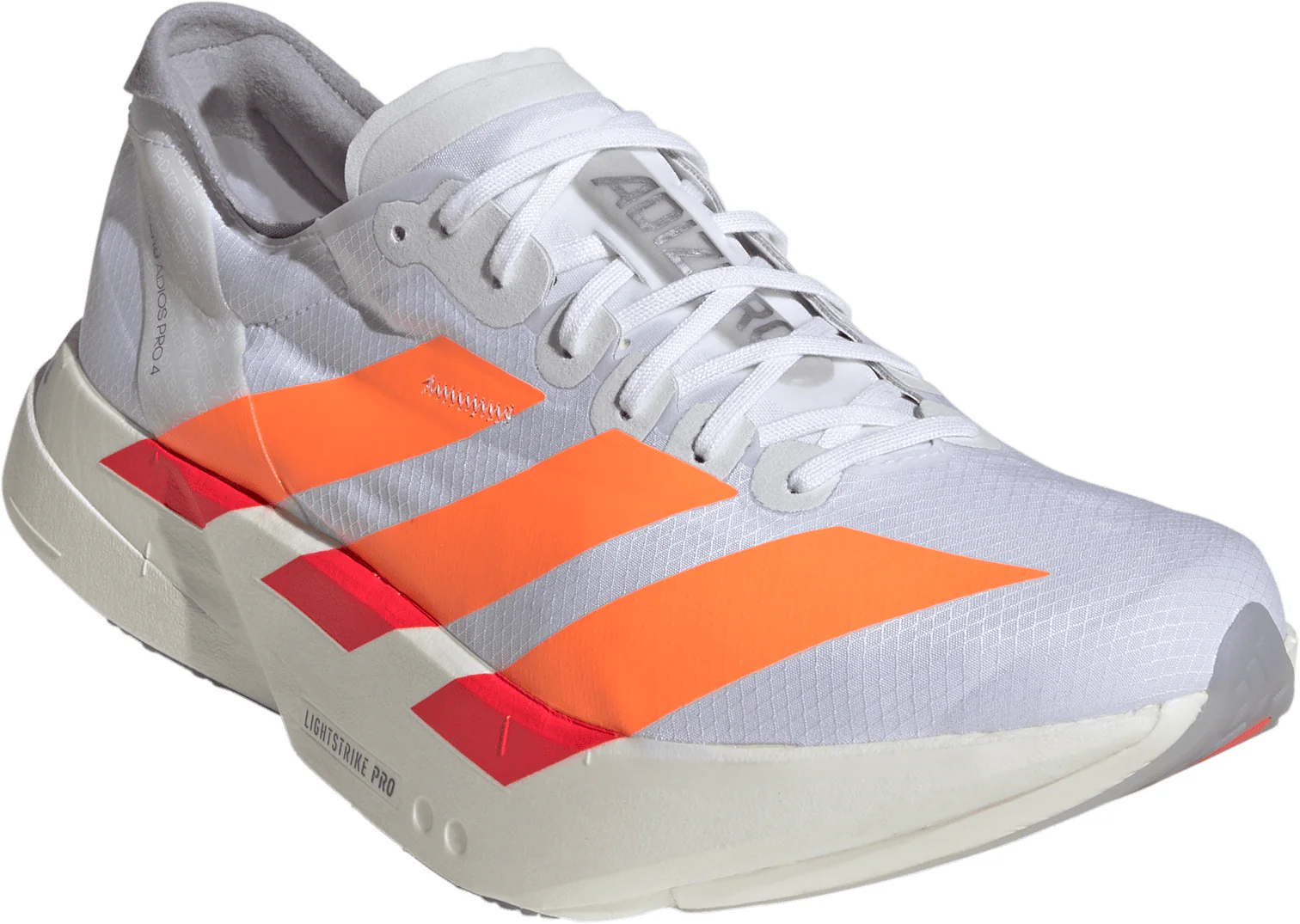 adidas Adizero Adios Pro 4 Mens Running Shoes - White - Image 6