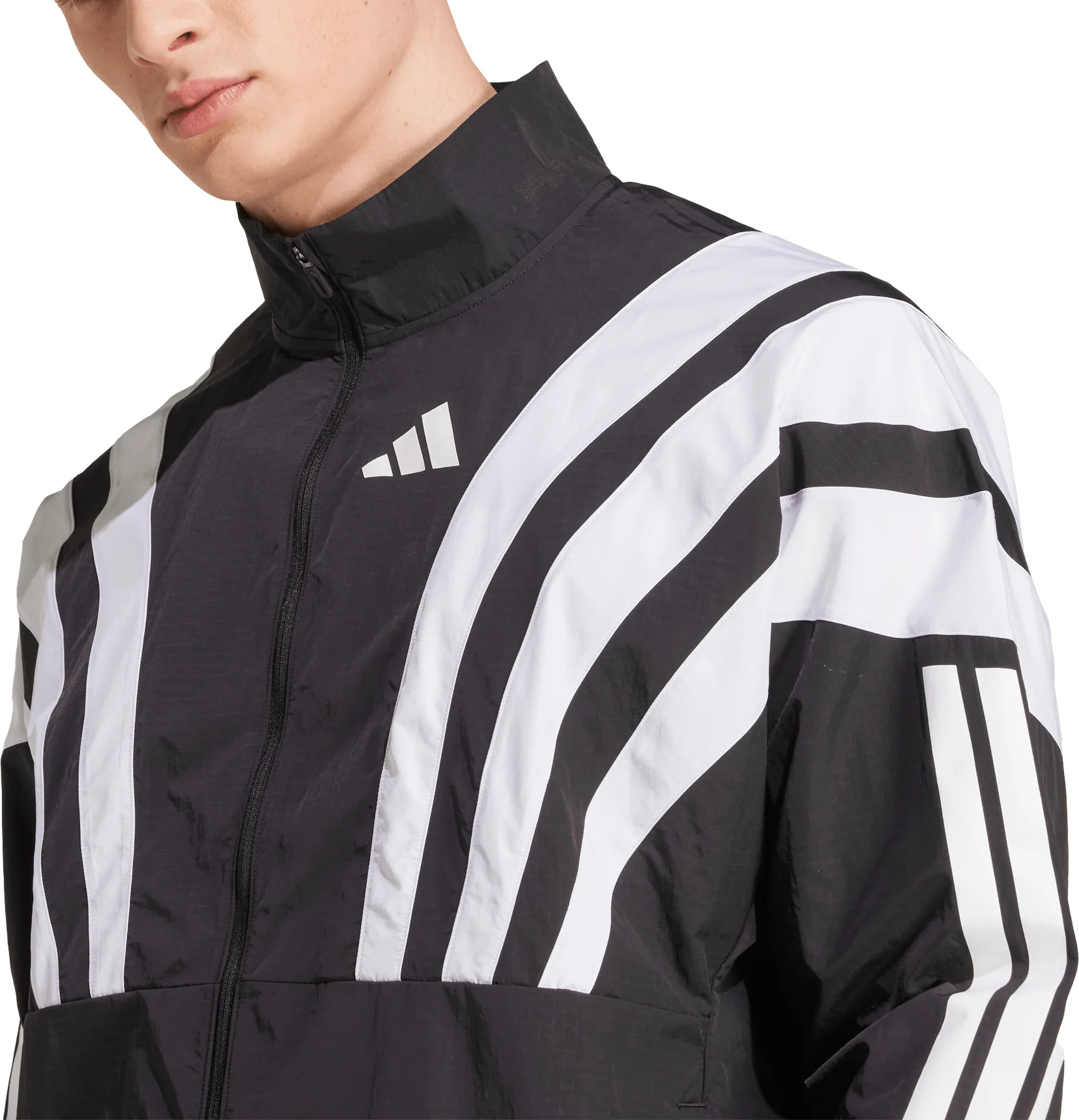 adidas Adizero Archive Mens Running Jacket - Black - Image 3