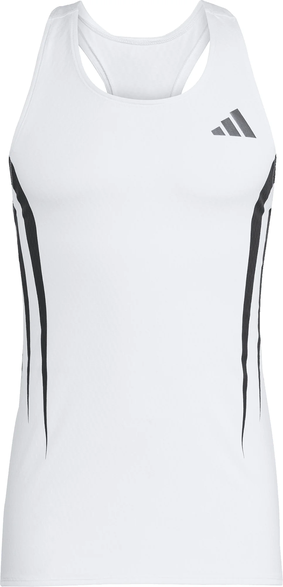 adidas Adizero Archive Mens Running Vest - White - Image 5