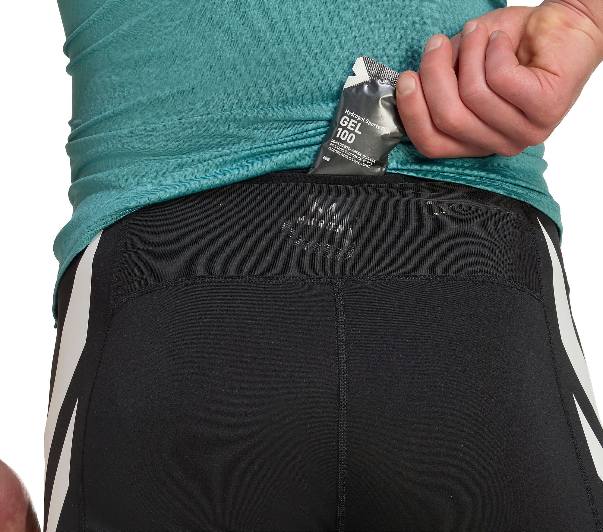 adidas Adizero Archive Mens Short Running Tights - Black - Image 3
