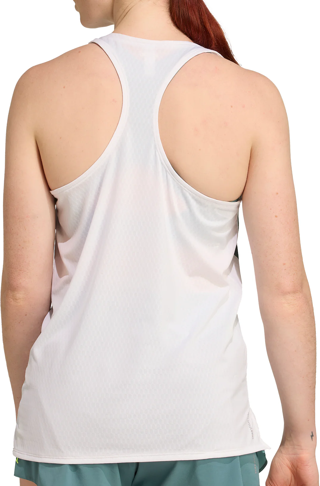 adidas Adizero Archive Womens Running Vest Tank Top - White - Image 2